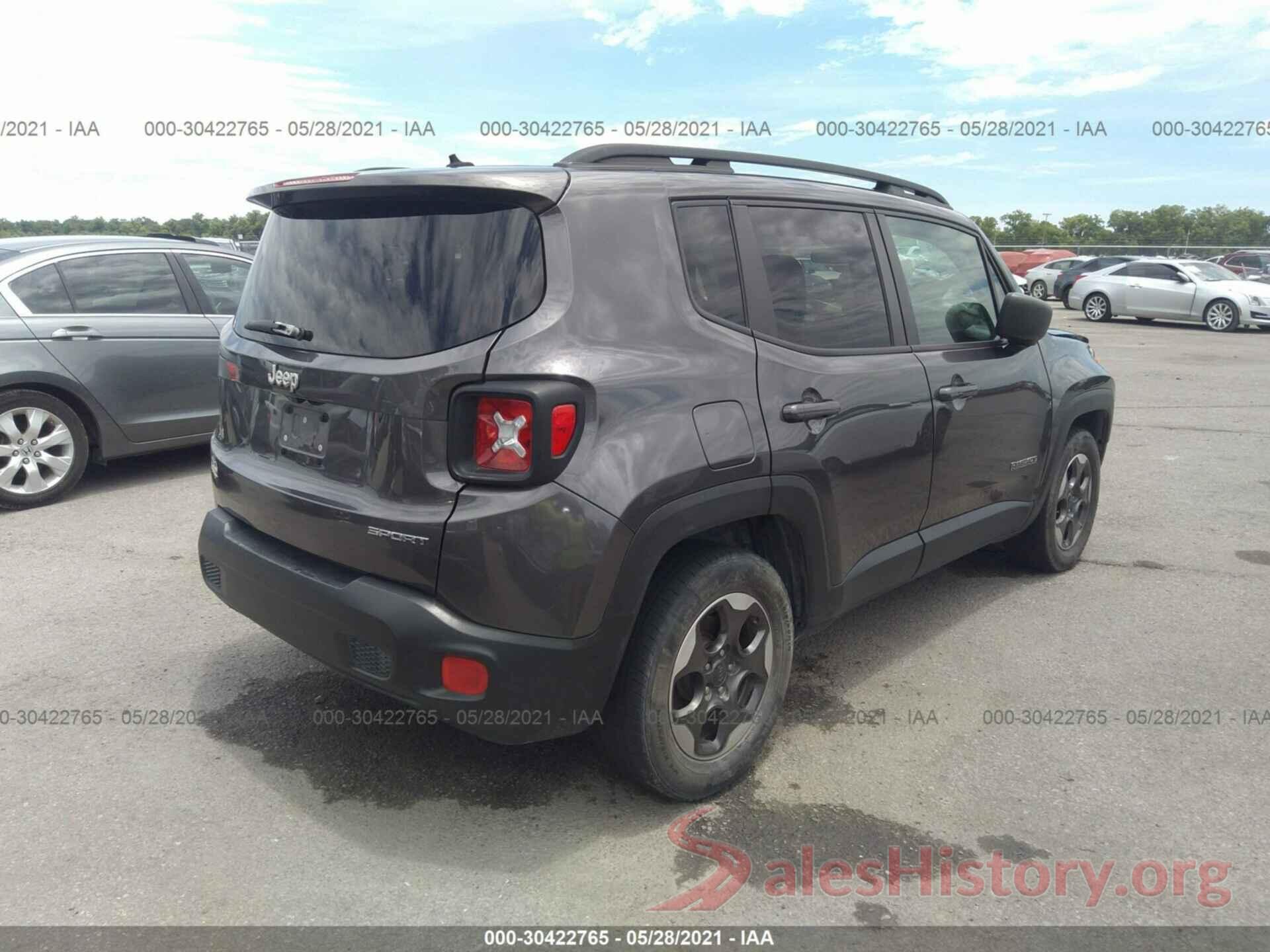 ZACCJAAT7GPE31447 2016 JEEP RENEGADE