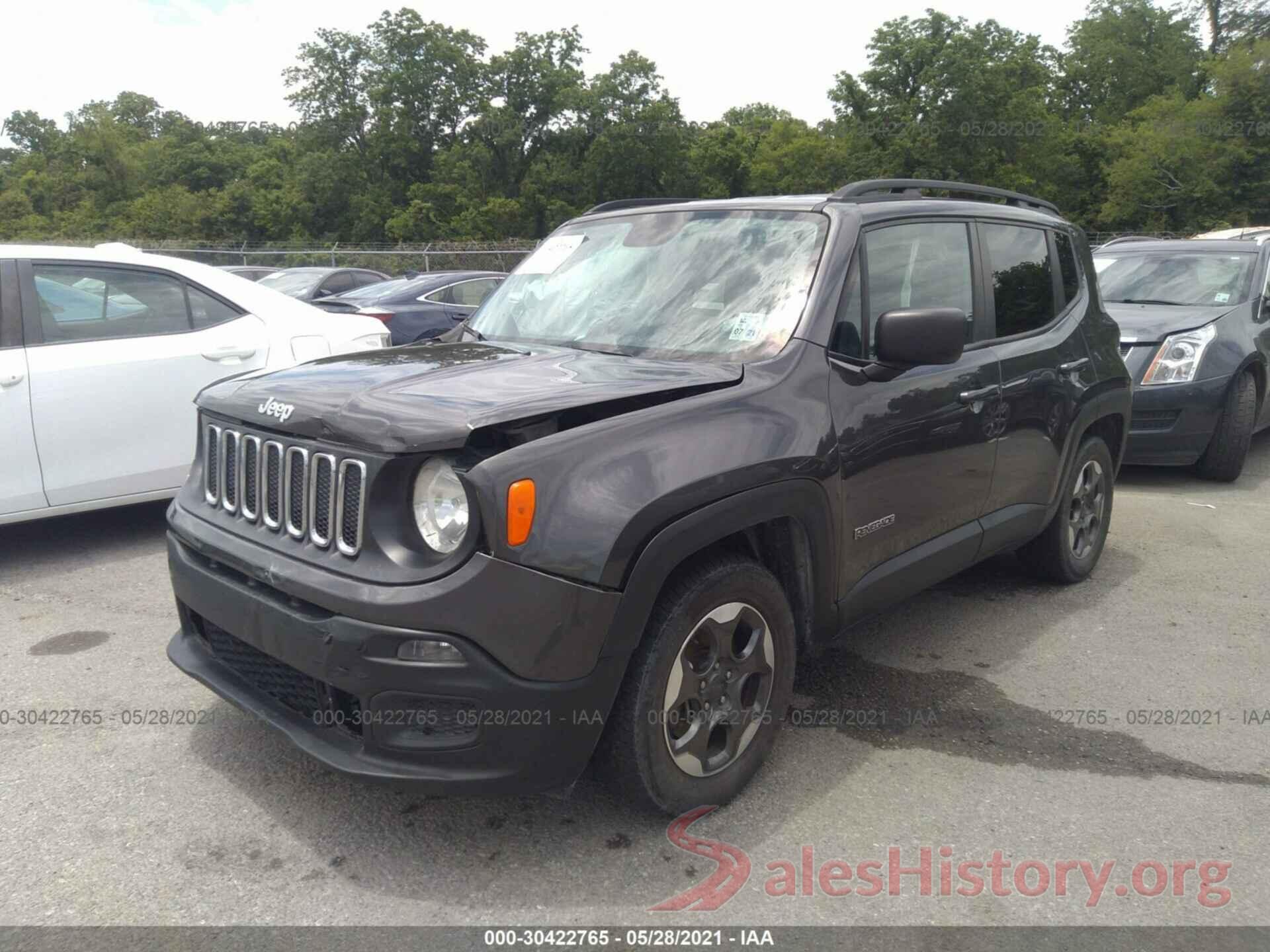 ZACCJAAT7GPE31447 2016 JEEP RENEGADE