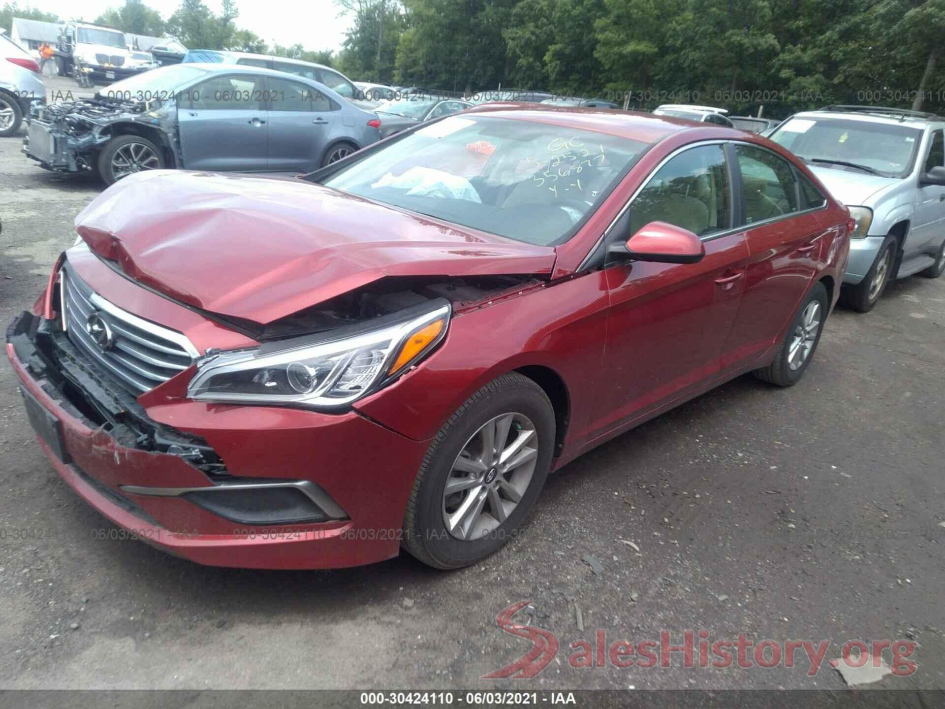 5NPE24AF4GH356877 2016 HYUNDAI SONATA