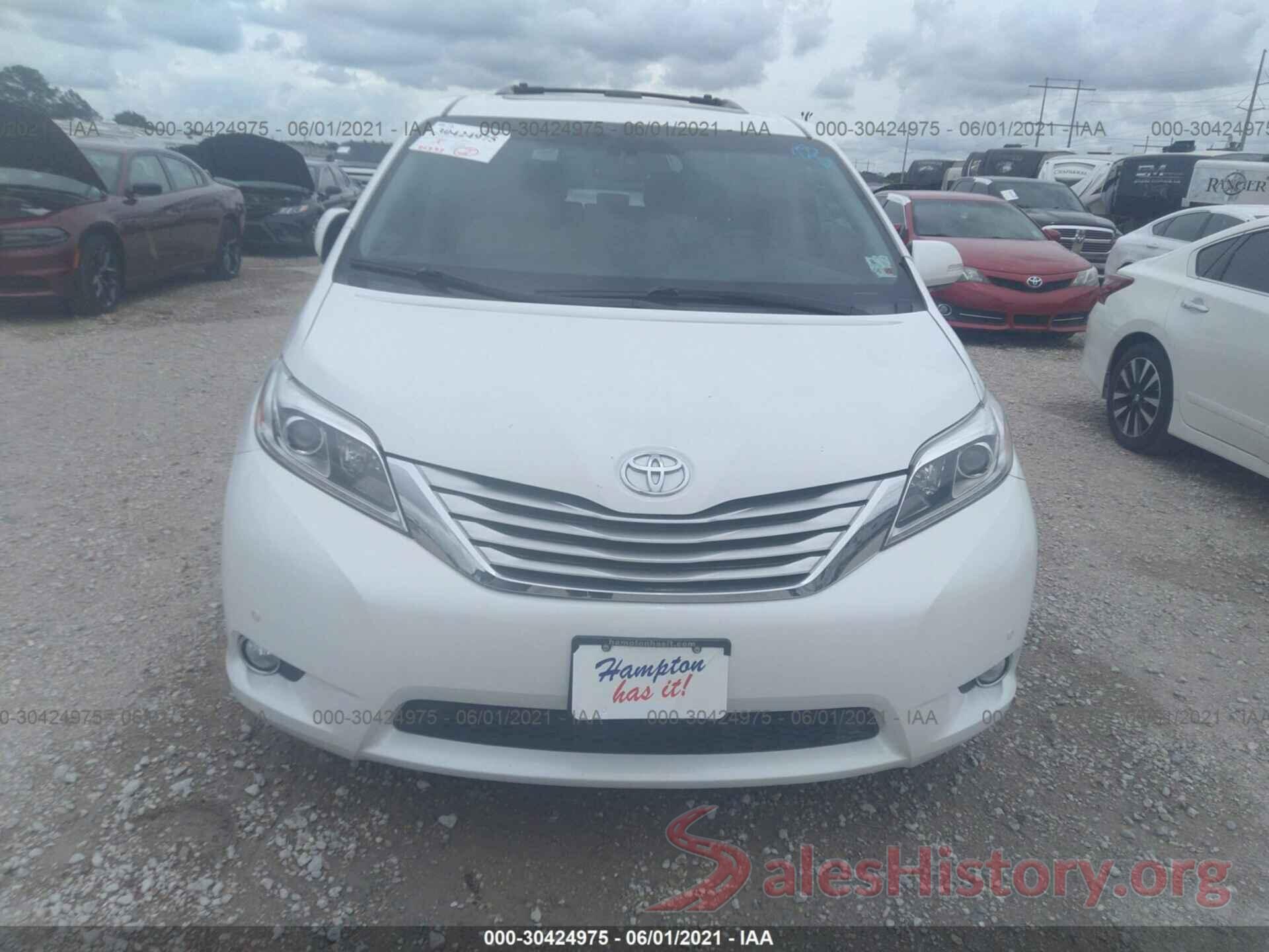 5TDYK3DC8GS731267 2016 TOYOTA SIENNA