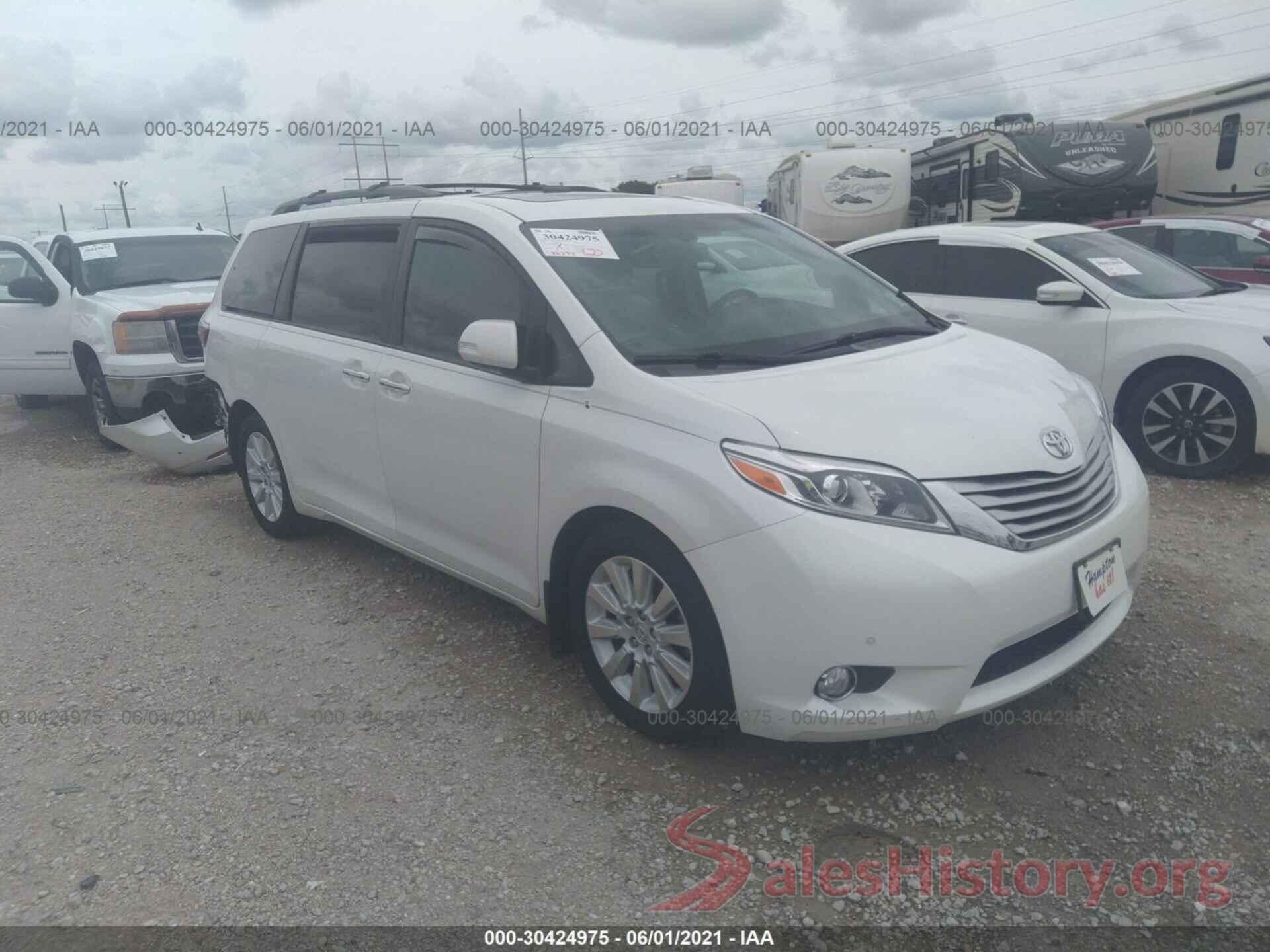 5TDYK3DC8GS731267 2016 TOYOTA SIENNA