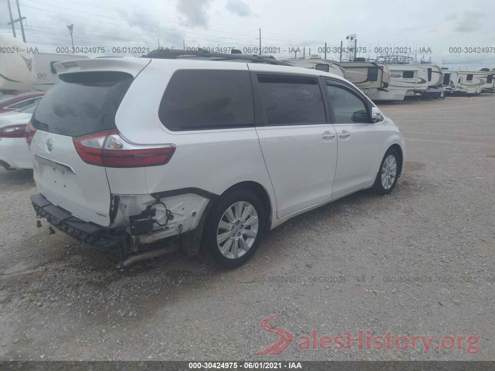 5TDYK3DC8GS731267 2016 TOYOTA SIENNA