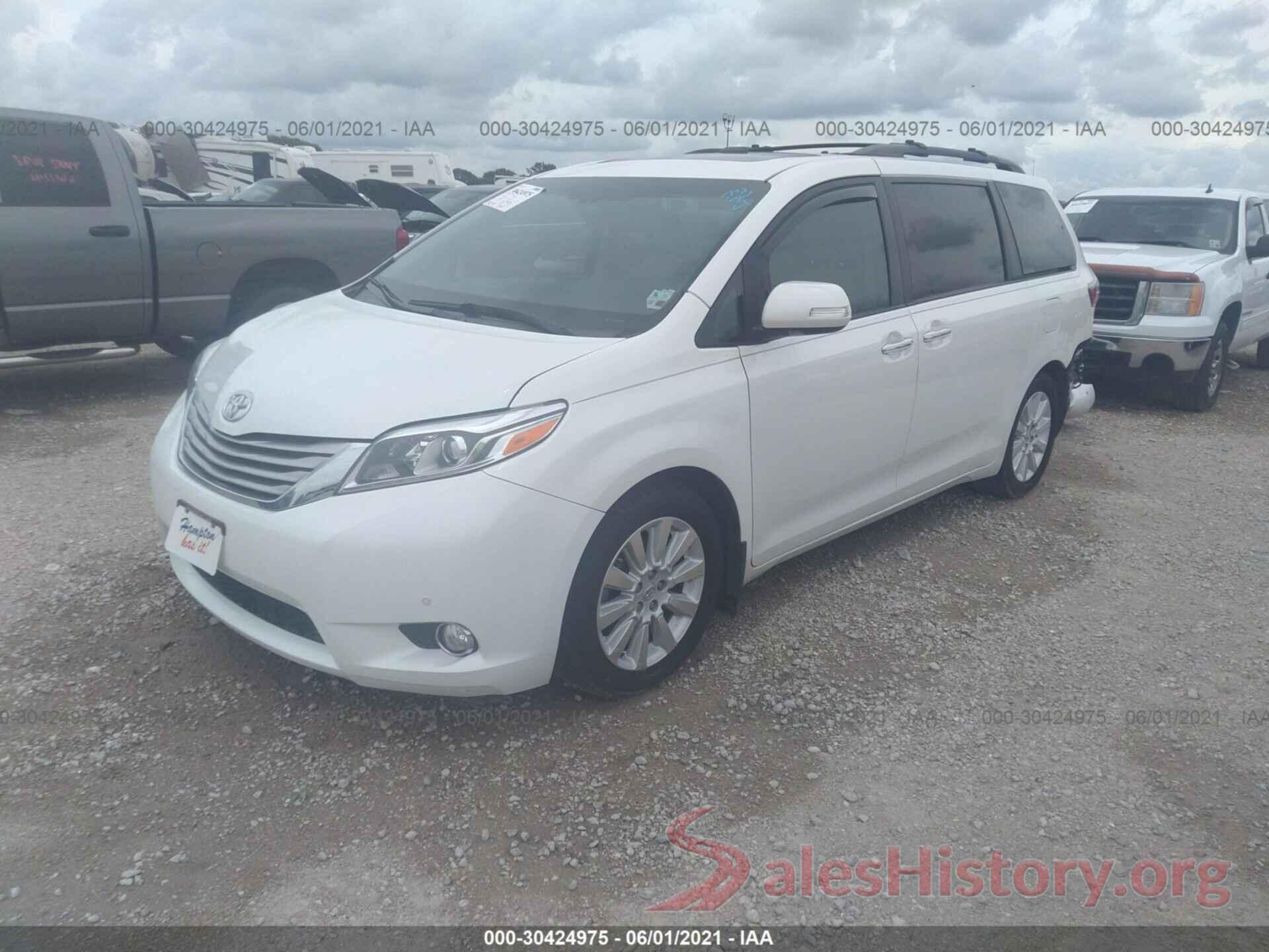 5TDYK3DC8GS731267 2016 TOYOTA SIENNA