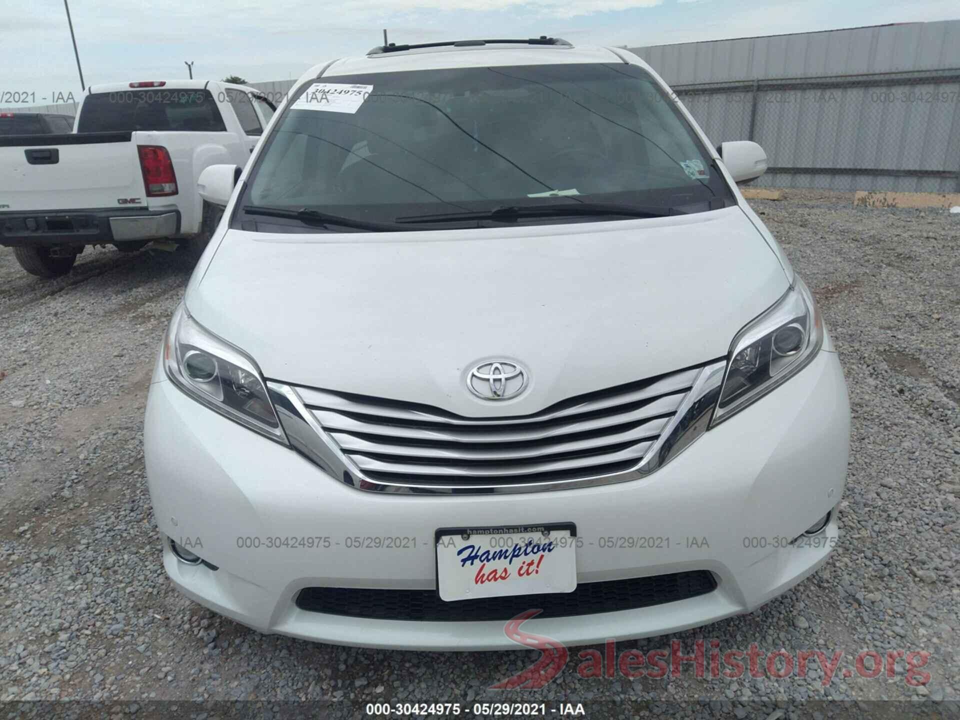 5TDYK3DC8GS731267 2016 TOYOTA SIENNA