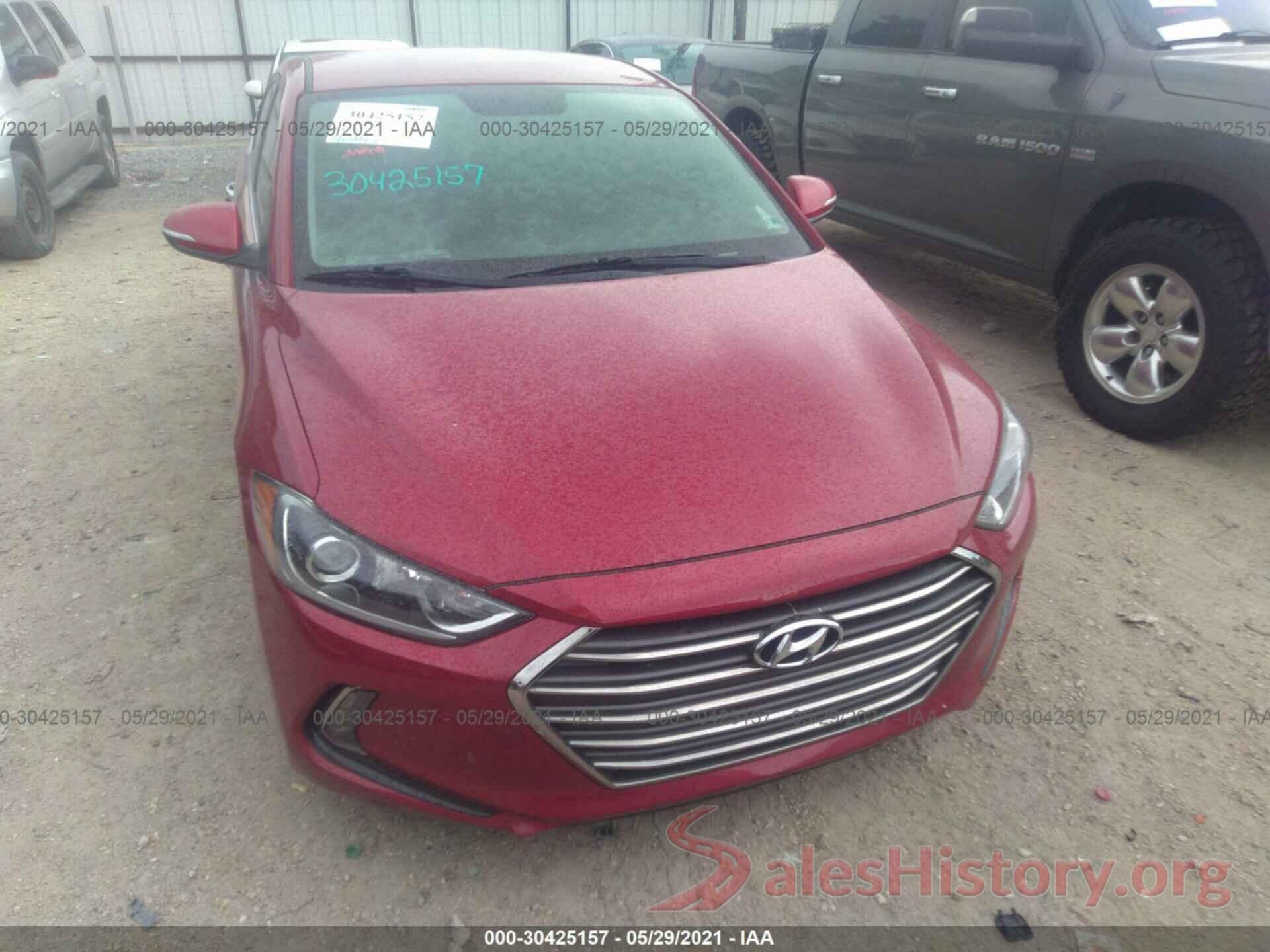 KMHD84LF3HU318275 2017 HYUNDAI ELANTRA