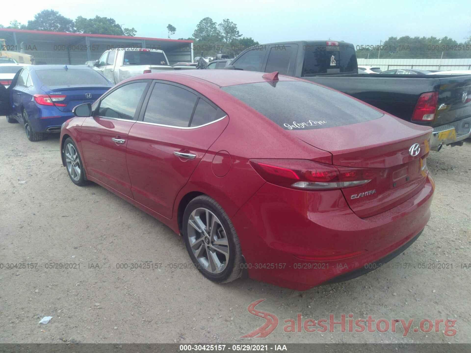 KMHD84LF3HU318275 2017 HYUNDAI ELANTRA