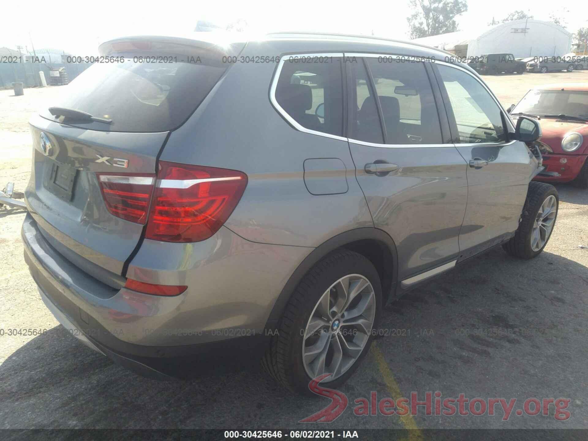 5UXWX9C54H0T15332 2017 BMW X3