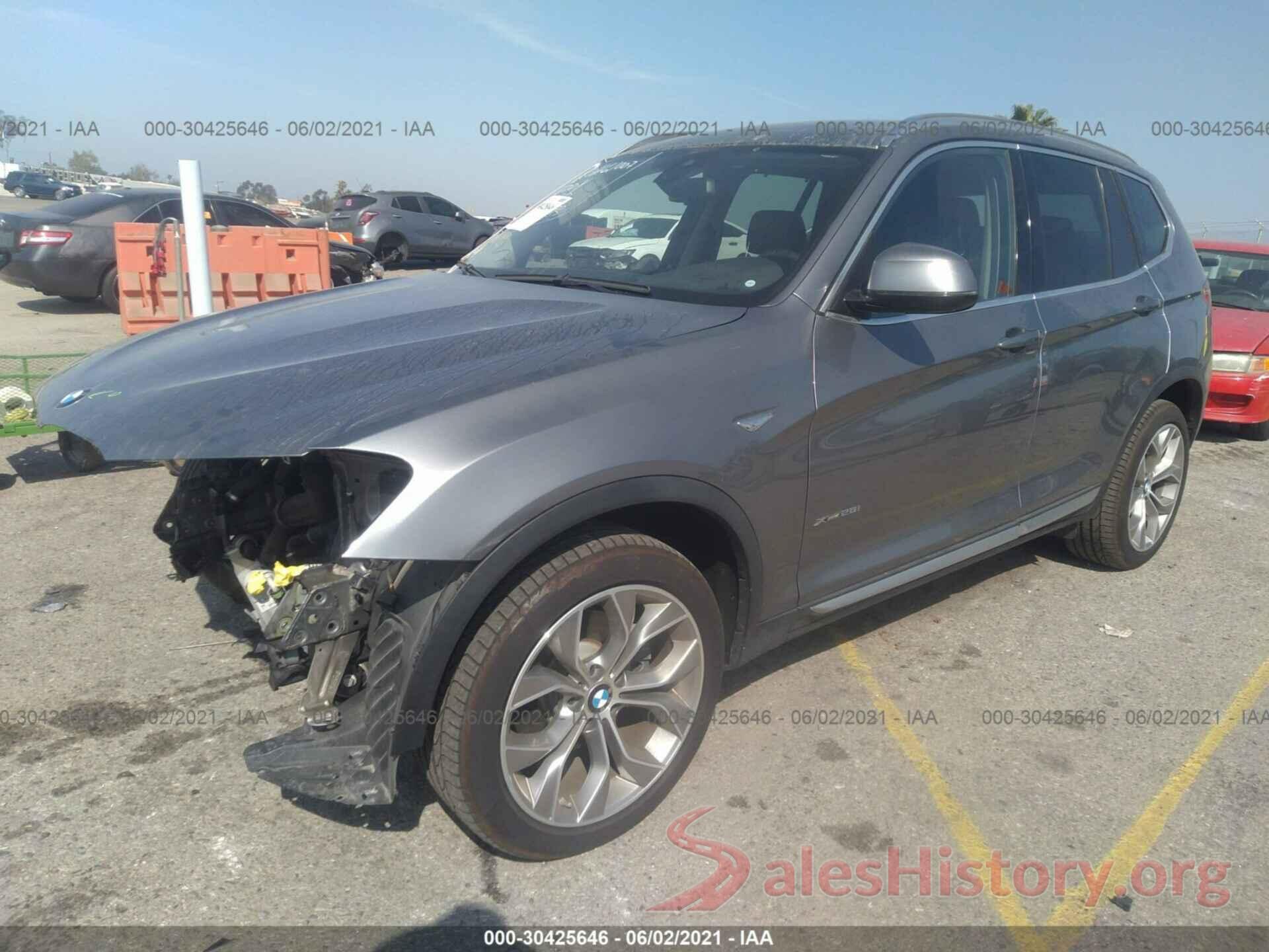 5UXWX9C54H0T15332 2017 BMW X3