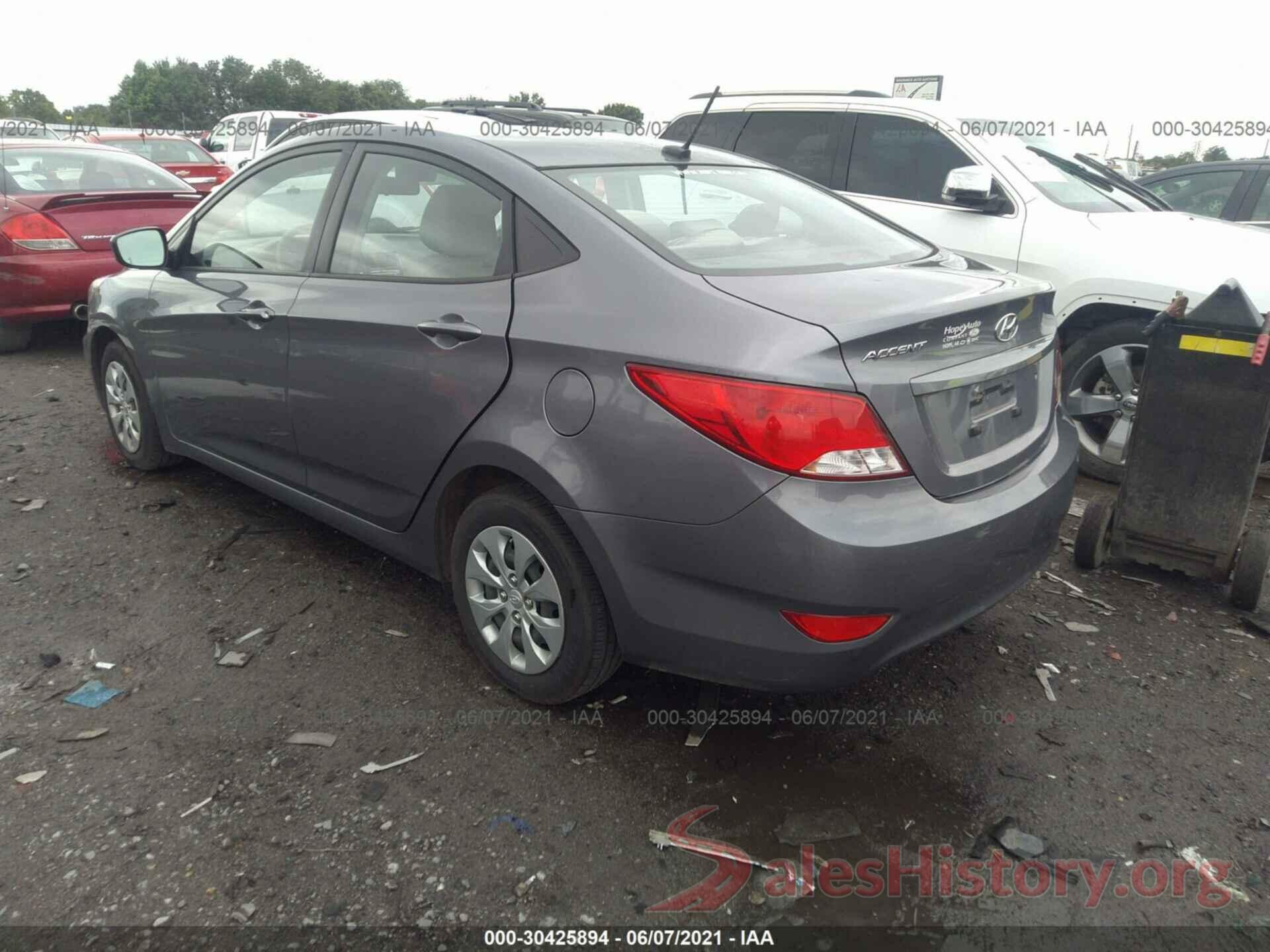 KMHCT4AE2GU130320 2016 HYUNDAI ACCENT