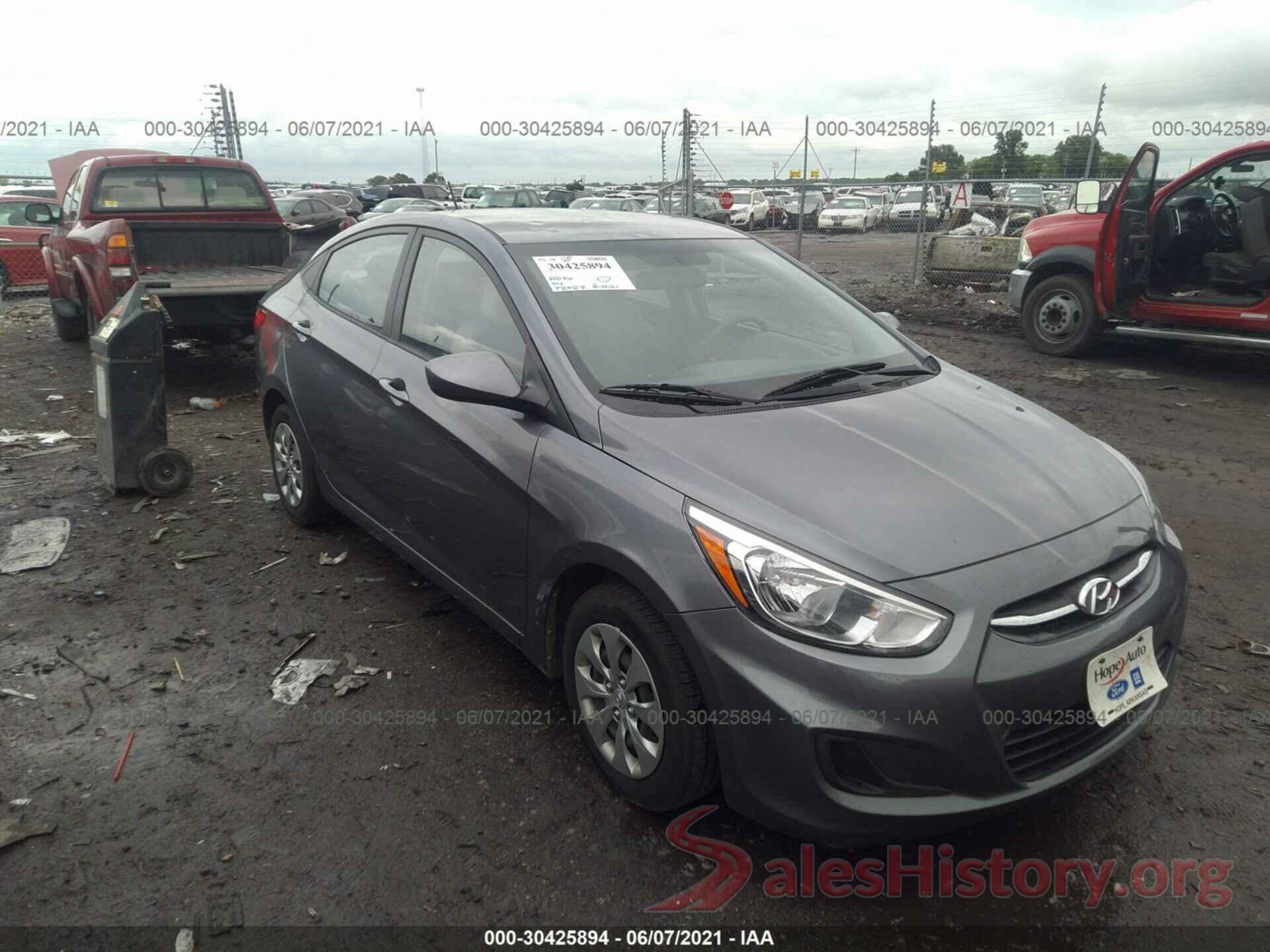 KMHCT4AE2GU130320 2016 HYUNDAI ACCENT