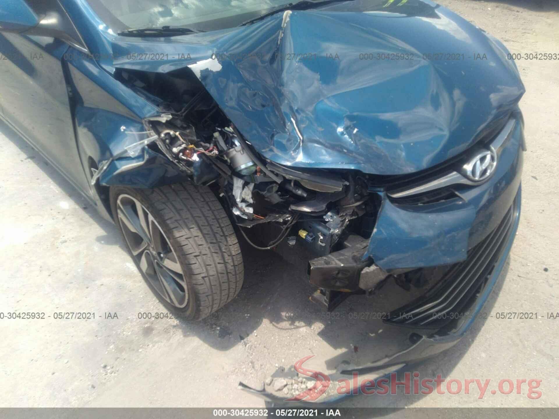 KMHDH4AE6GU593471 2016 HYUNDAI ELANTRA