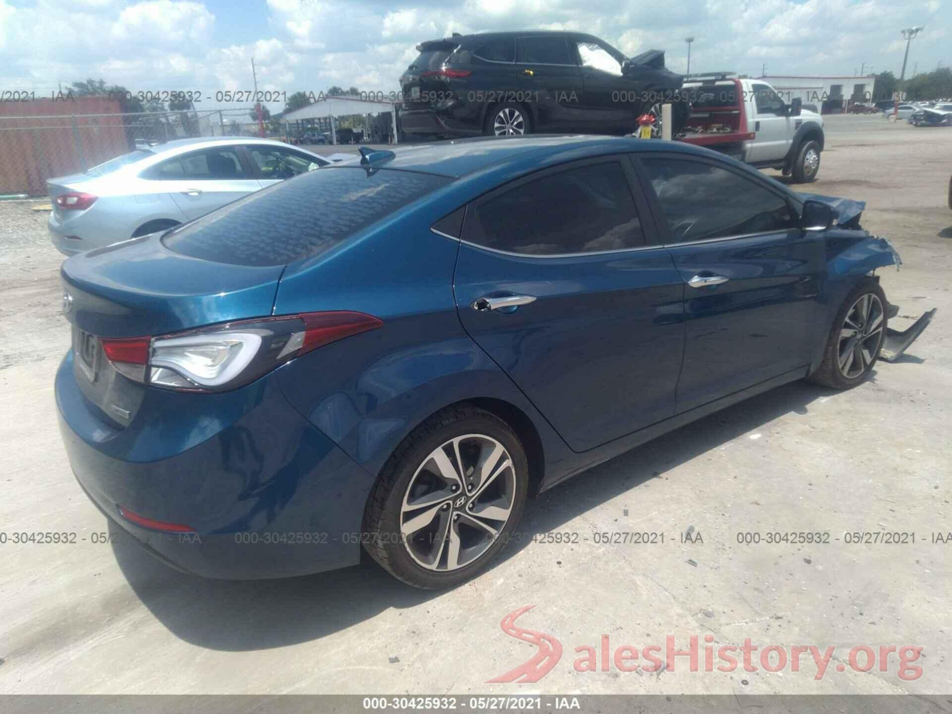 KMHDH4AE6GU593471 2016 HYUNDAI ELANTRA