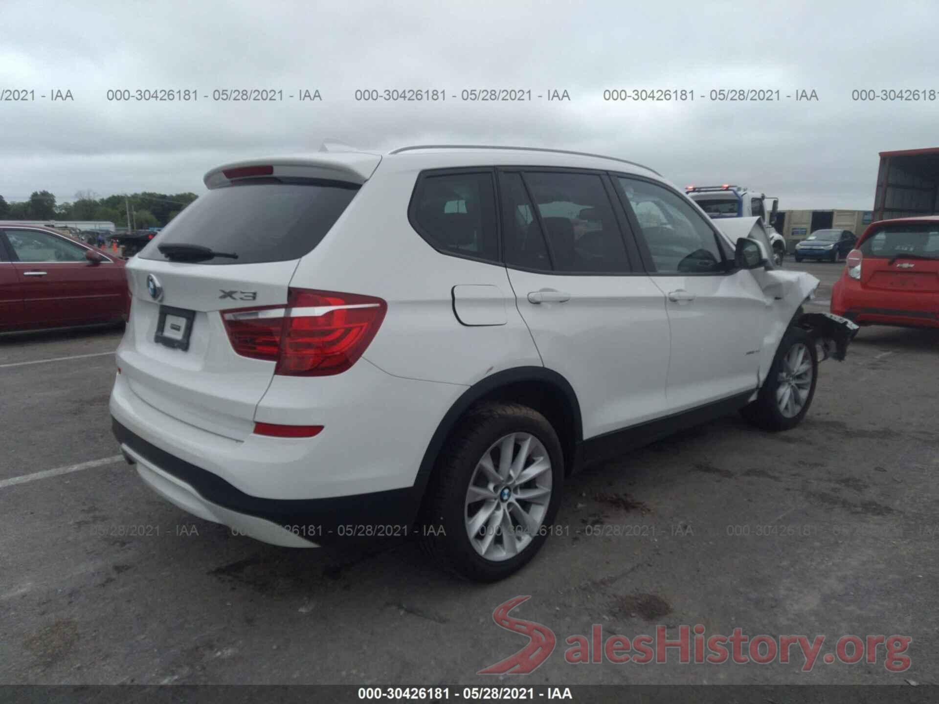 5UXWX9C37H0W72826 2017 BMW X3