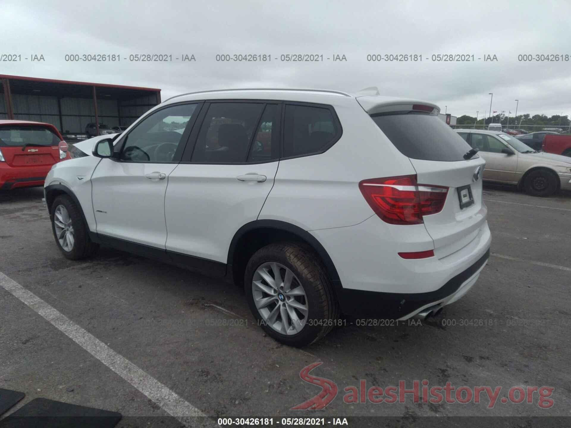 5UXWX9C37H0W72826 2017 BMW X3