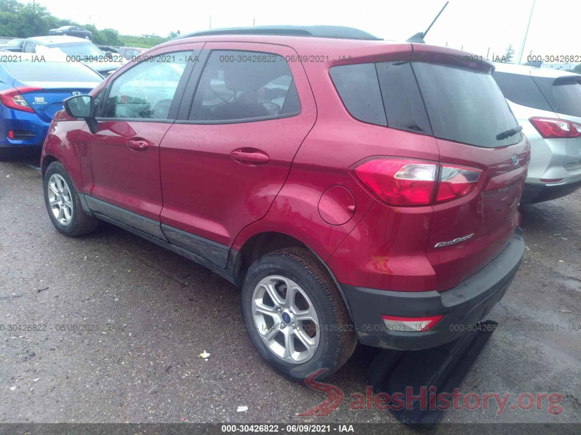 MAJ3S2GE1KC289112 2019 FORD ECOSPORT