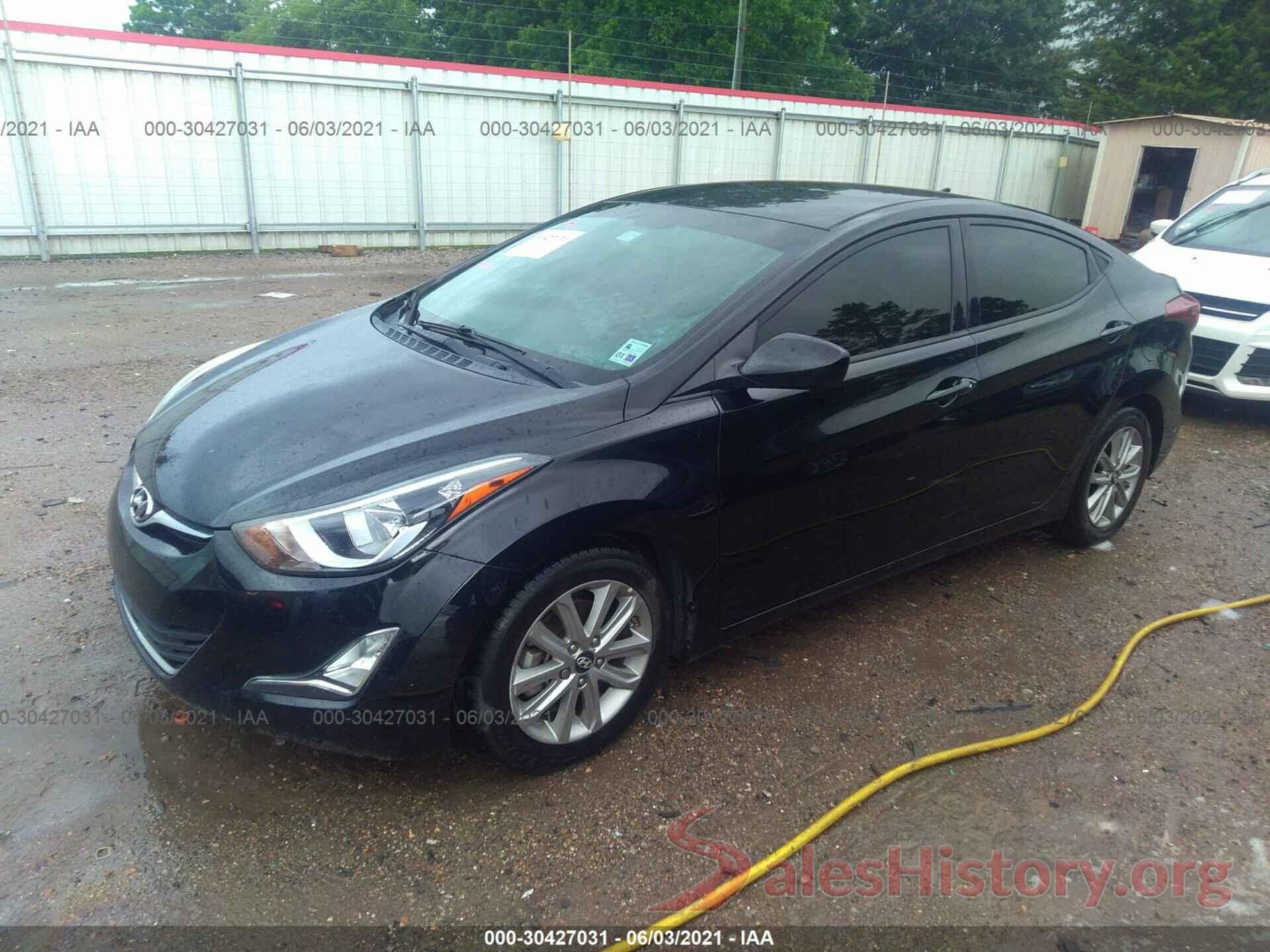 5NPDH4AE2GH689841 2016 HYUNDAI ELANTRA