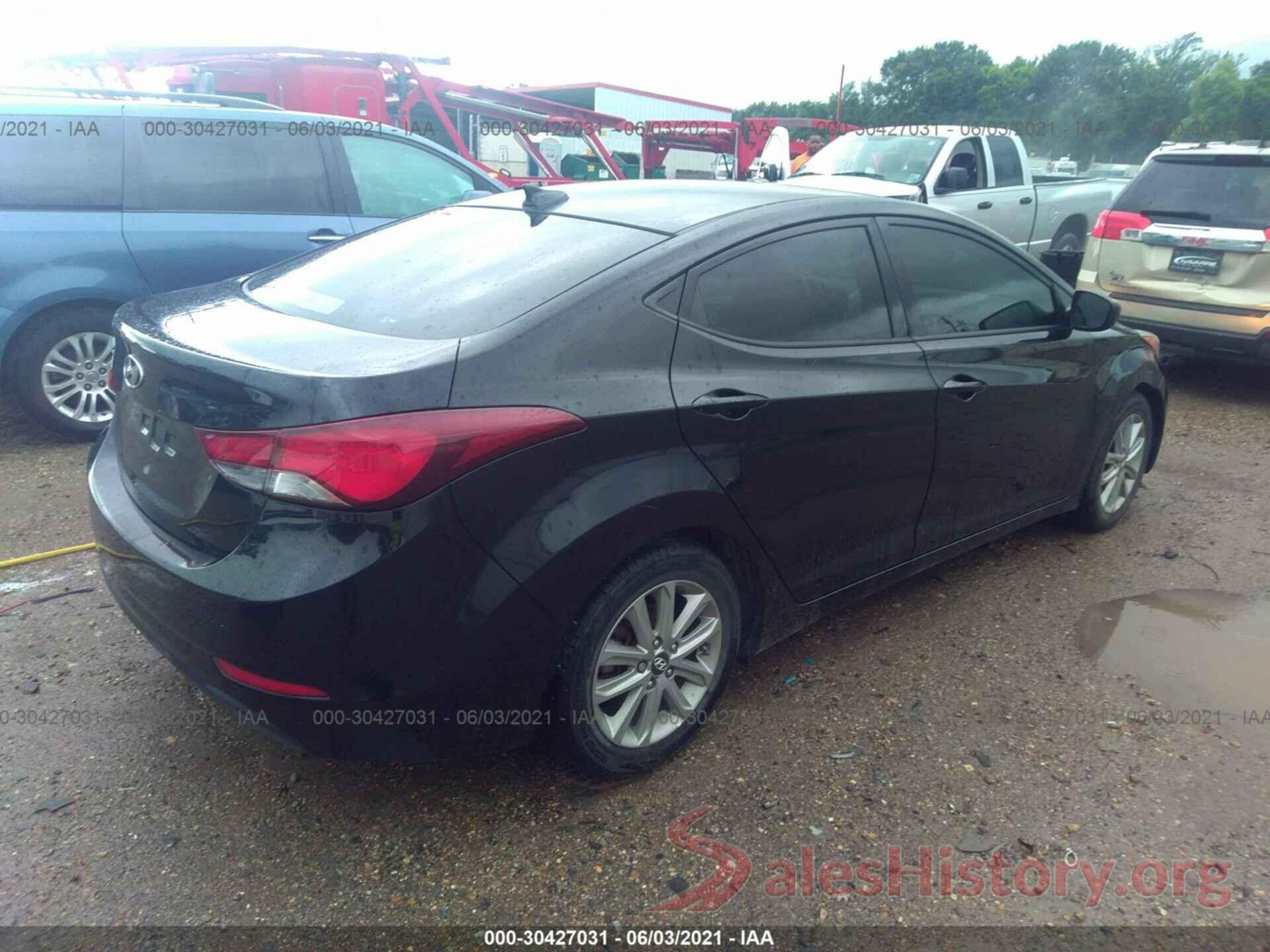 5NPDH4AE2GH689841 2016 HYUNDAI ELANTRA