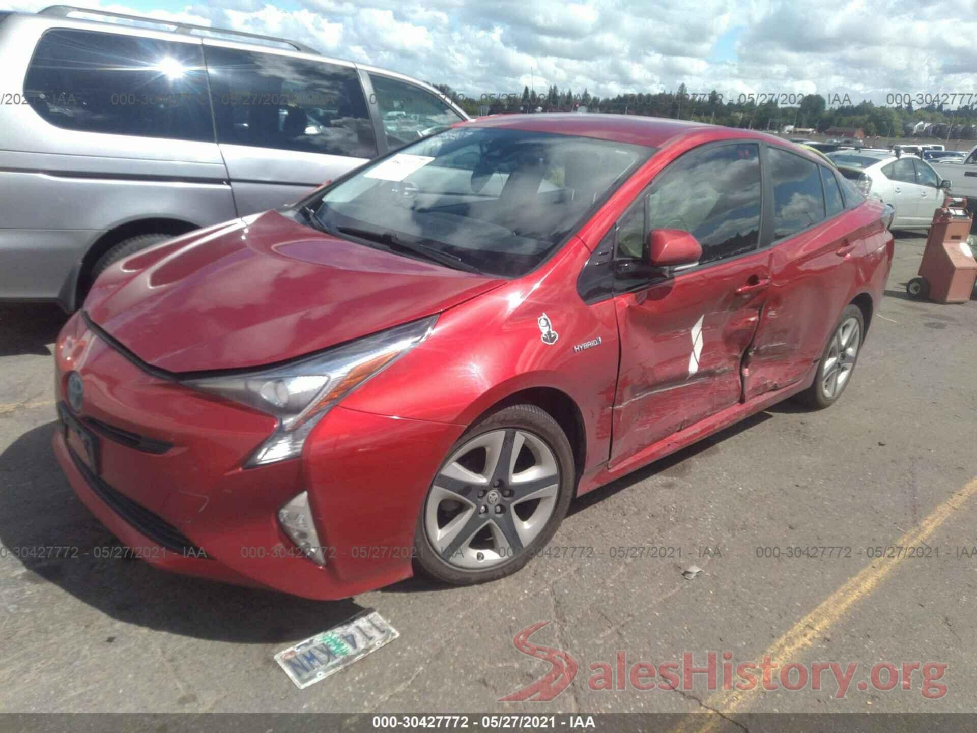 JTDKARFUXG3512054 2016 TOYOTA PRIUS