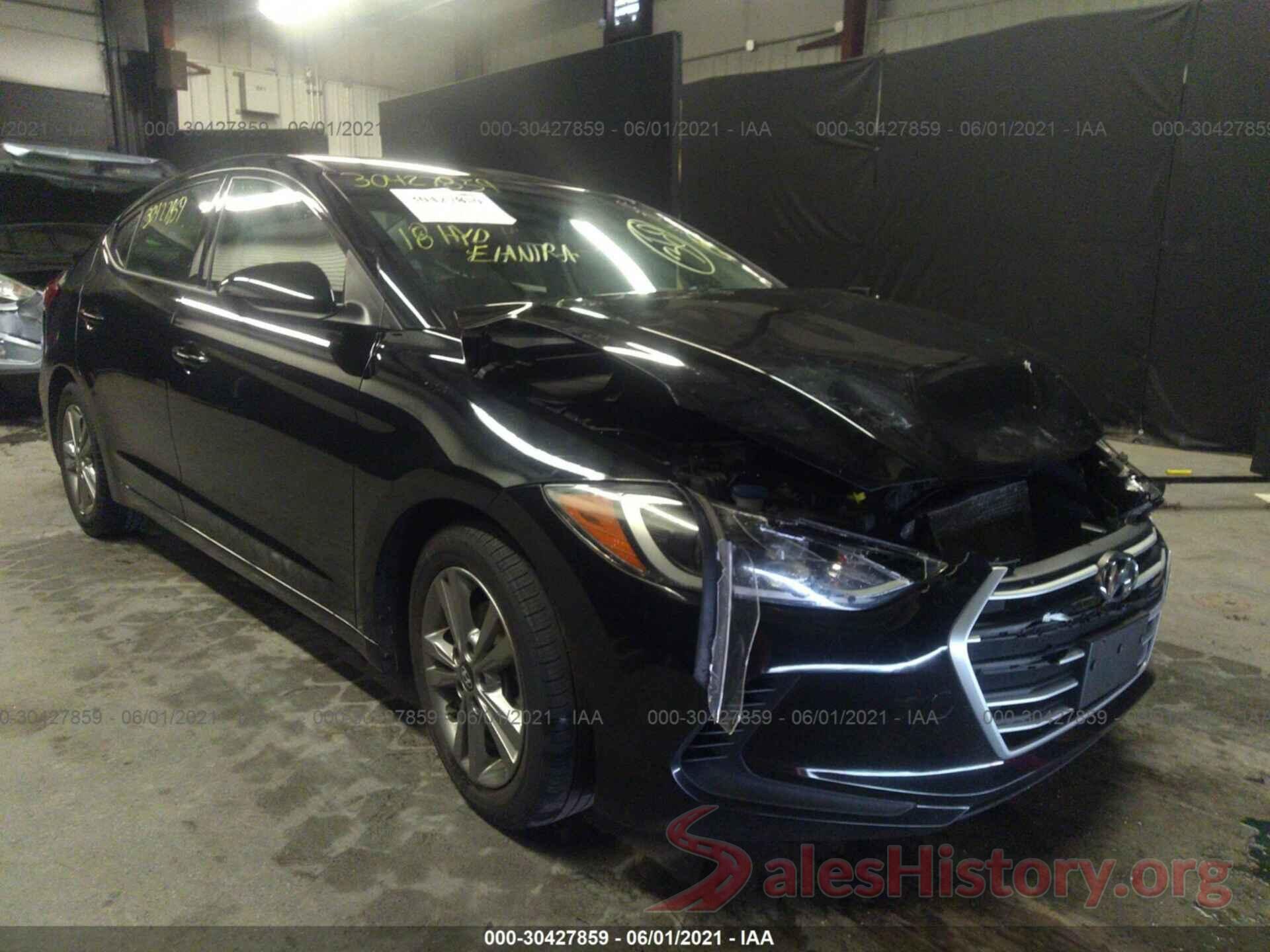 5NPD84LF8JH388875 2018 HYUNDAI ELANTRA