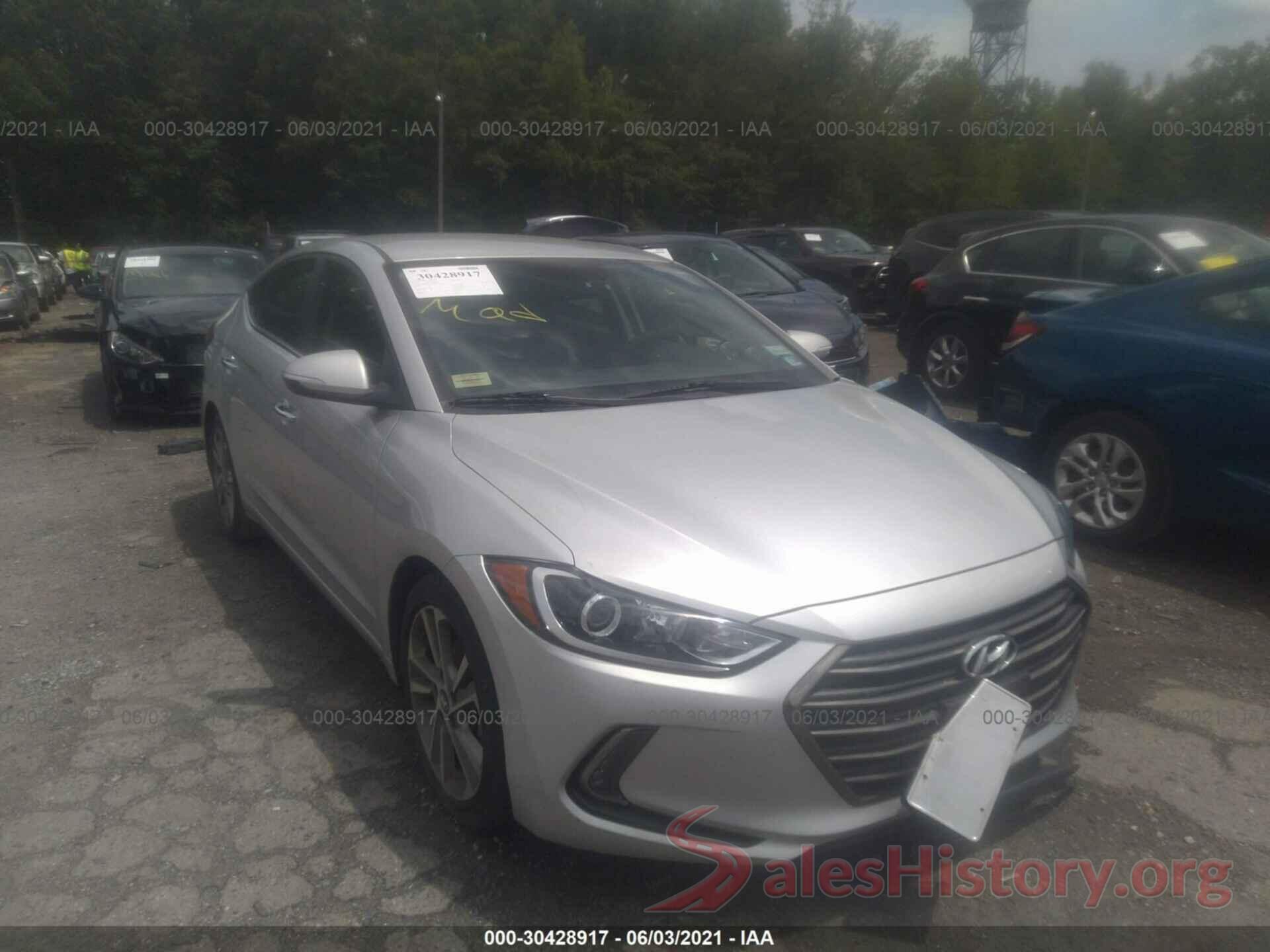 5NPD84LF6HH001217 2017 HYUNDAI ELANTRA