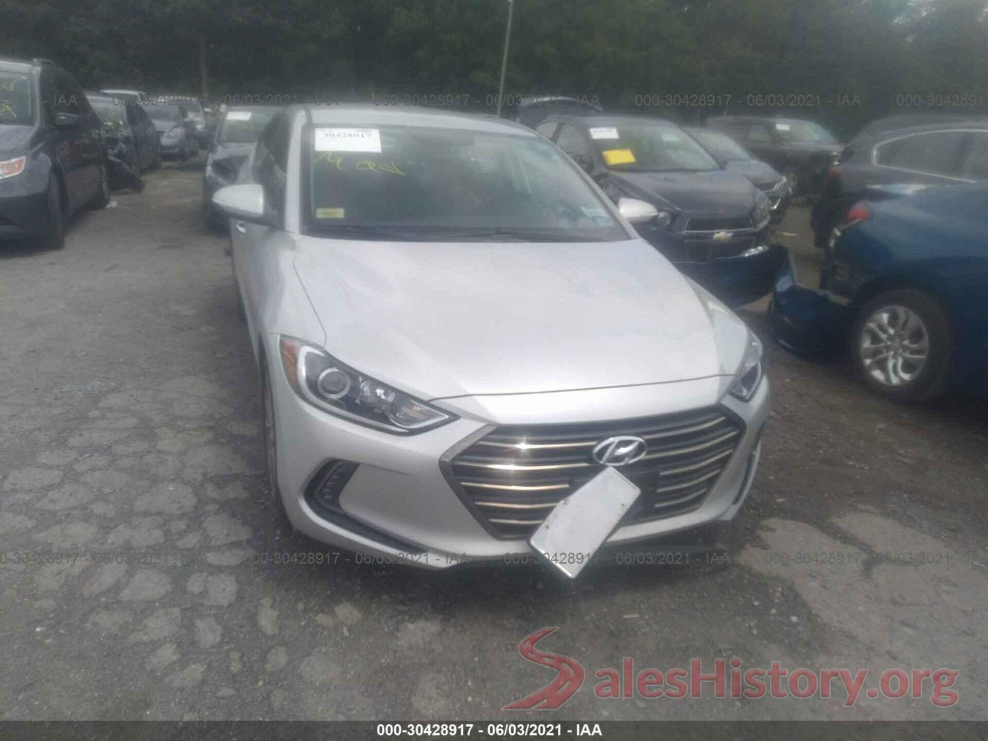 5NPD84LF6HH001217 2017 HYUNDAI ELANTRA