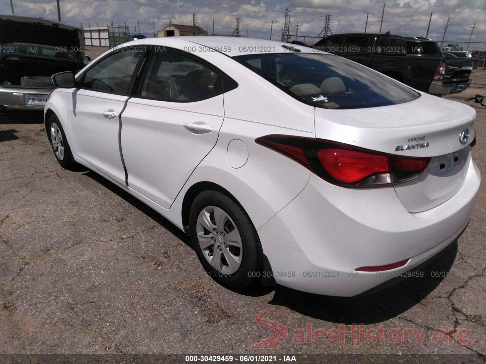 5NPDH4AEXGH725713 2016 HYUNDAI ELANTRA