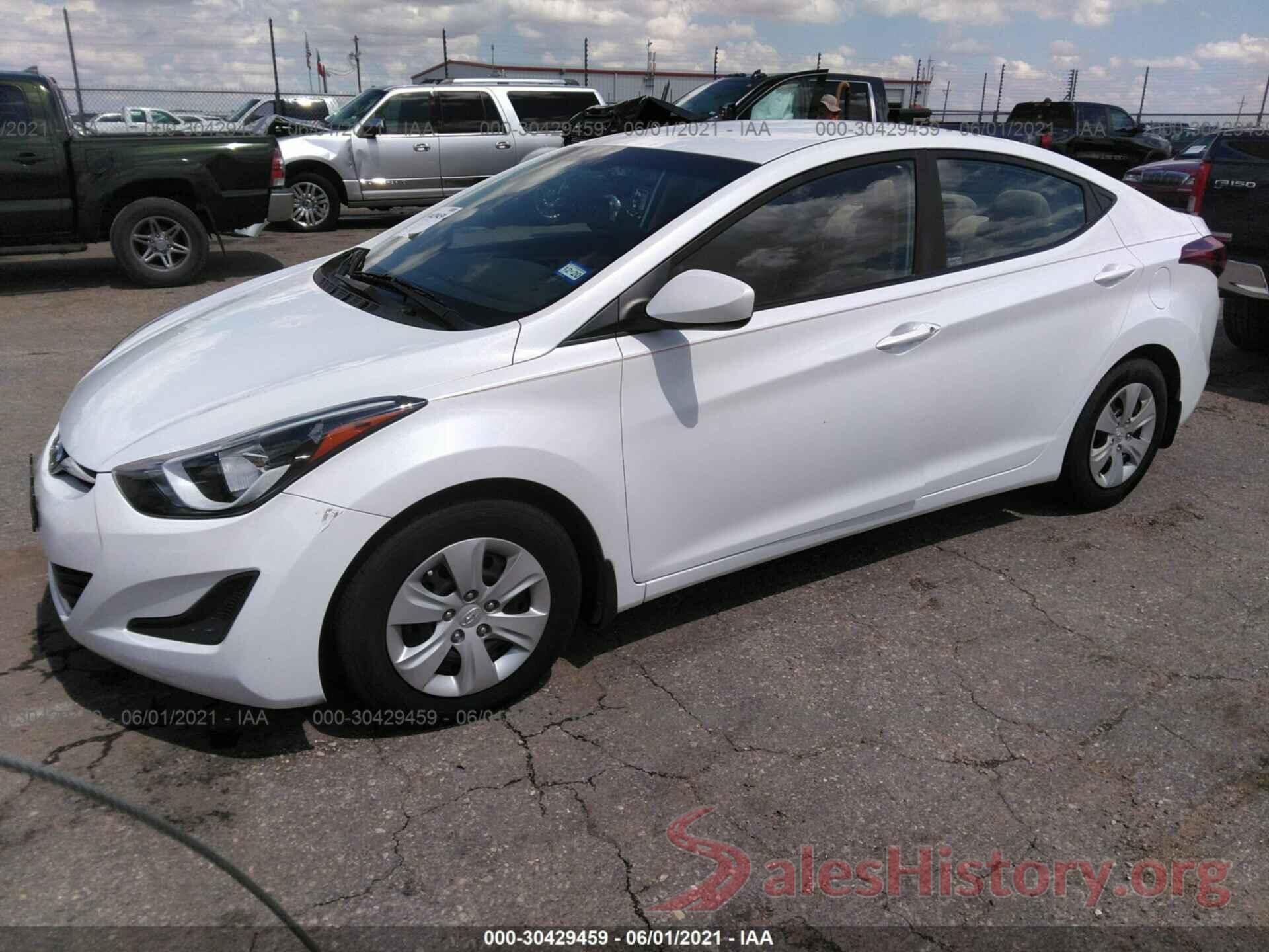 5NPDH4AEXGH725713 2016 HYUNDAI ELANTRA