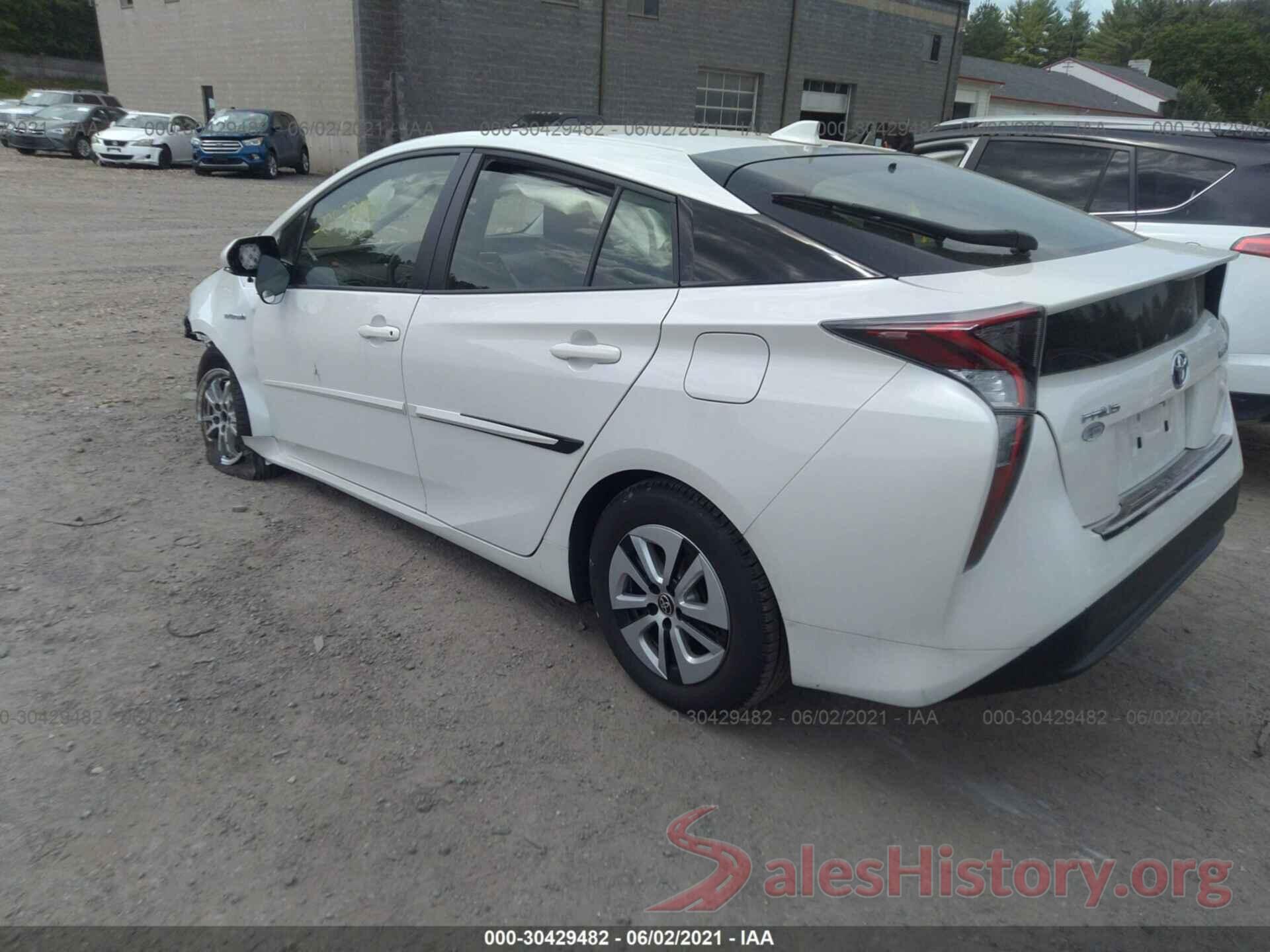 JTDKARFU8G3010661 2016 TOYOTA PRIUS