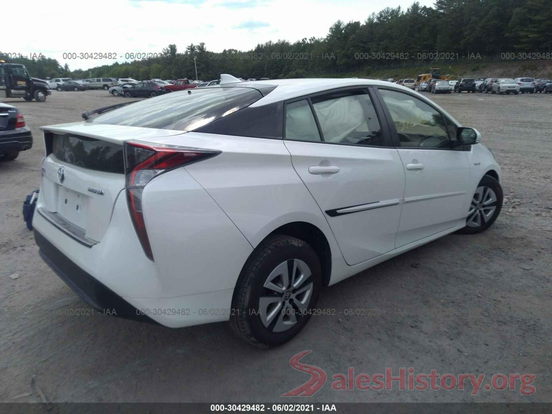 JTDKARFU8G3010661 2016 TOYOTA PRIUS