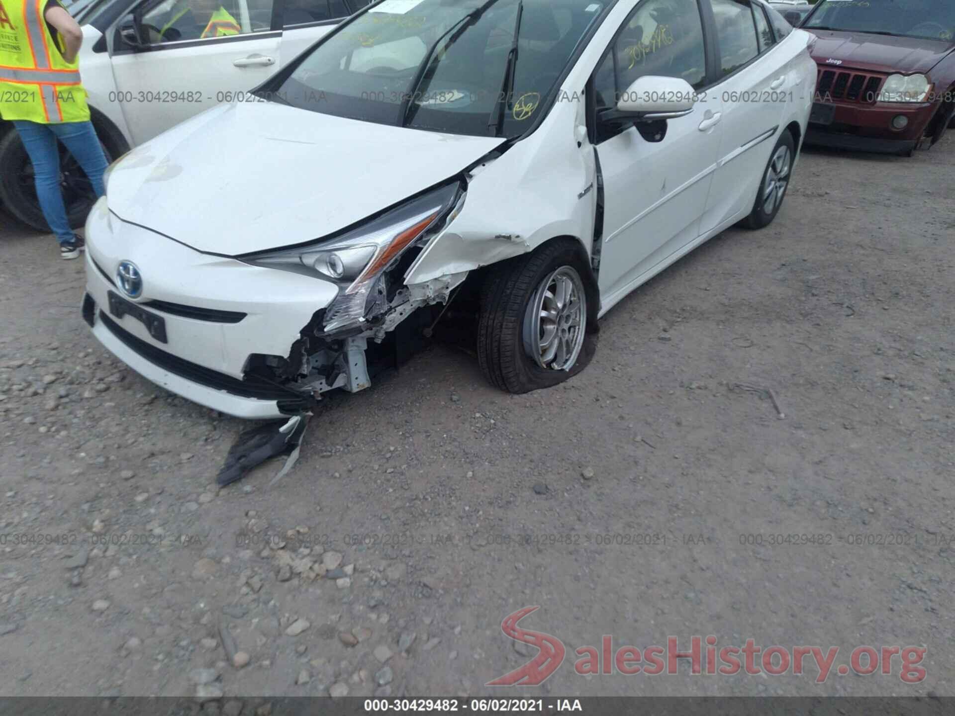 JTDKARFU8G3010661 2016 TOYOTA PRIUS