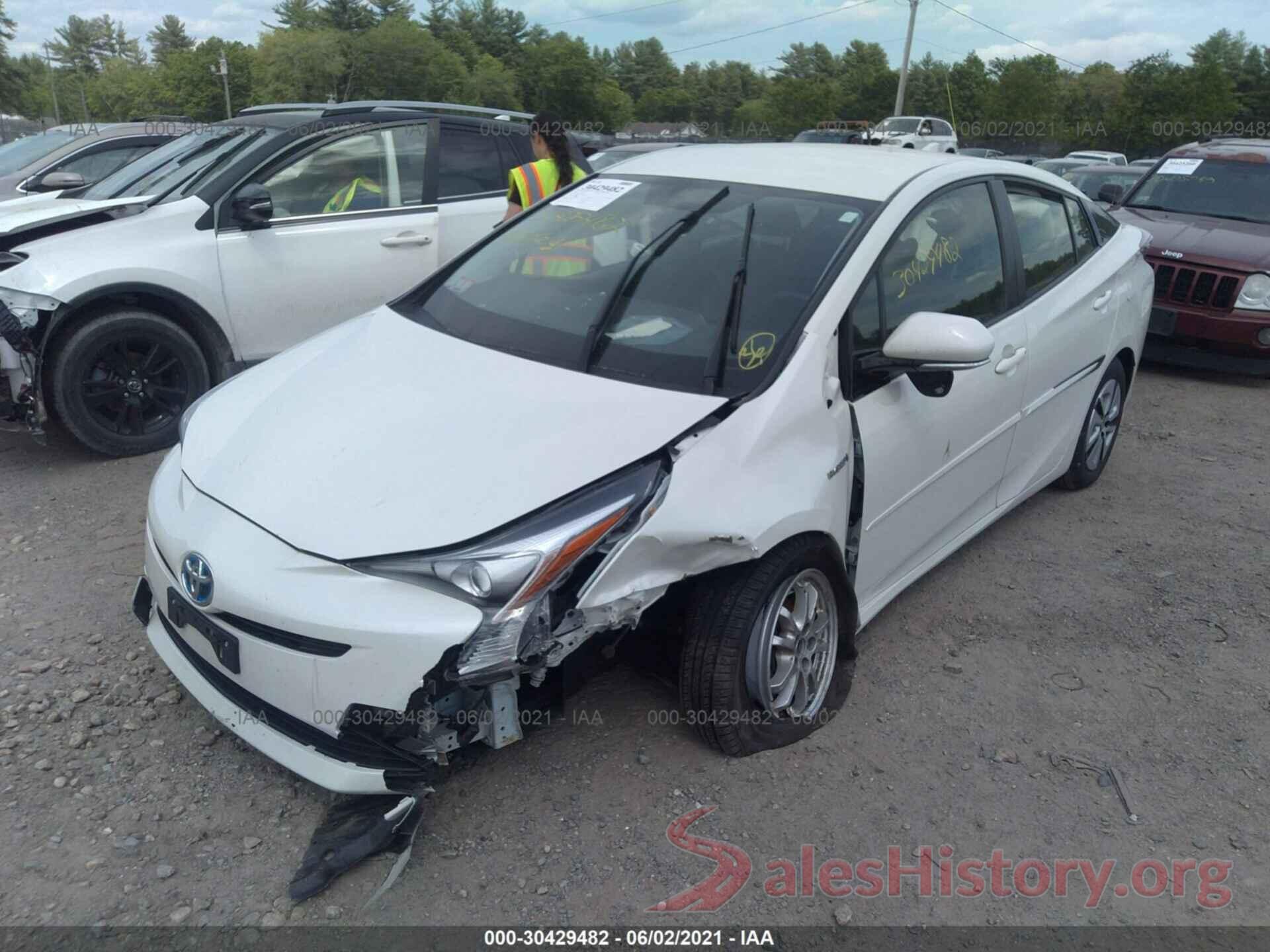 JTDKARFU8G3010661 2016 TOYOTA PRIUS