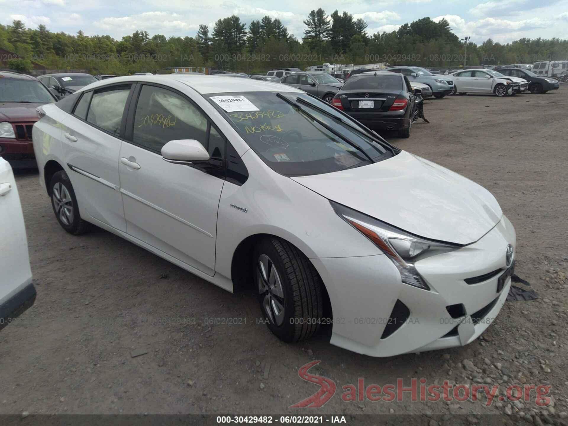 JTDKARFU8G3010661 2016 TOYOTA PRIUS