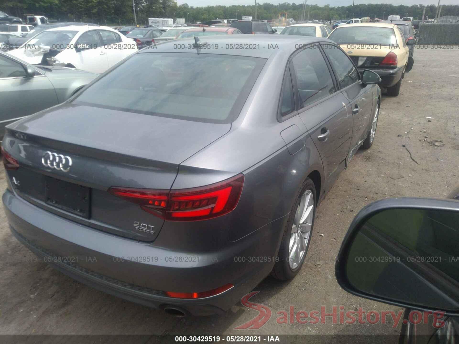 WAUDNAF47JA035520 2018 AUDI A4