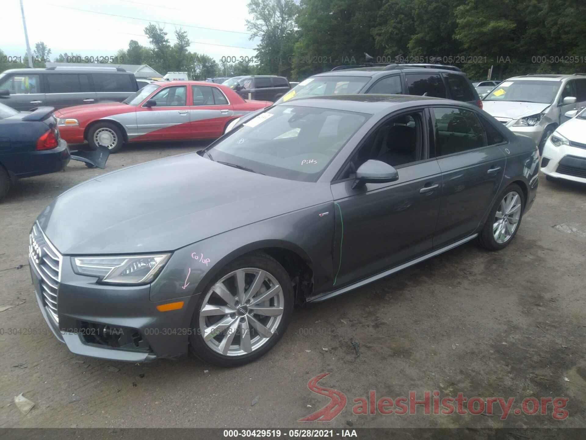 WAUDNAF47JA035520 2018 AUDI A4