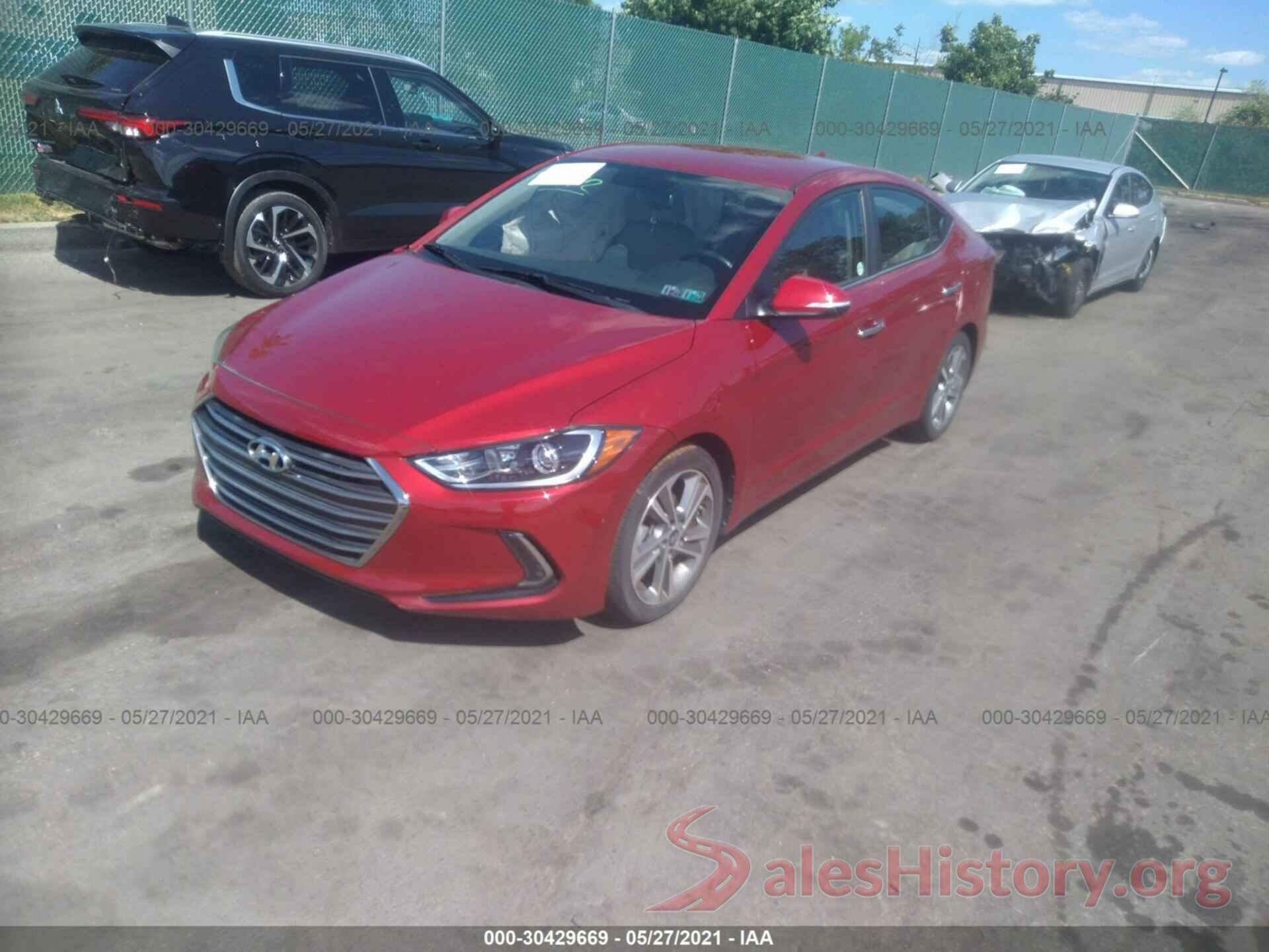 KMHD84LF9HU283709 2017 HYUNDAI ELANTRA