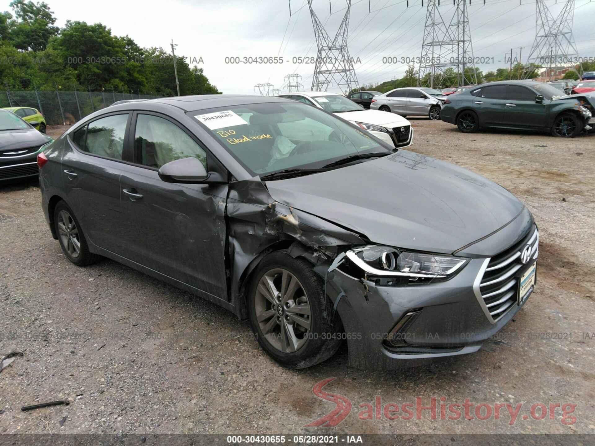 5NPD84LF4JH271763 2018 HYUNDAI ELANTRA