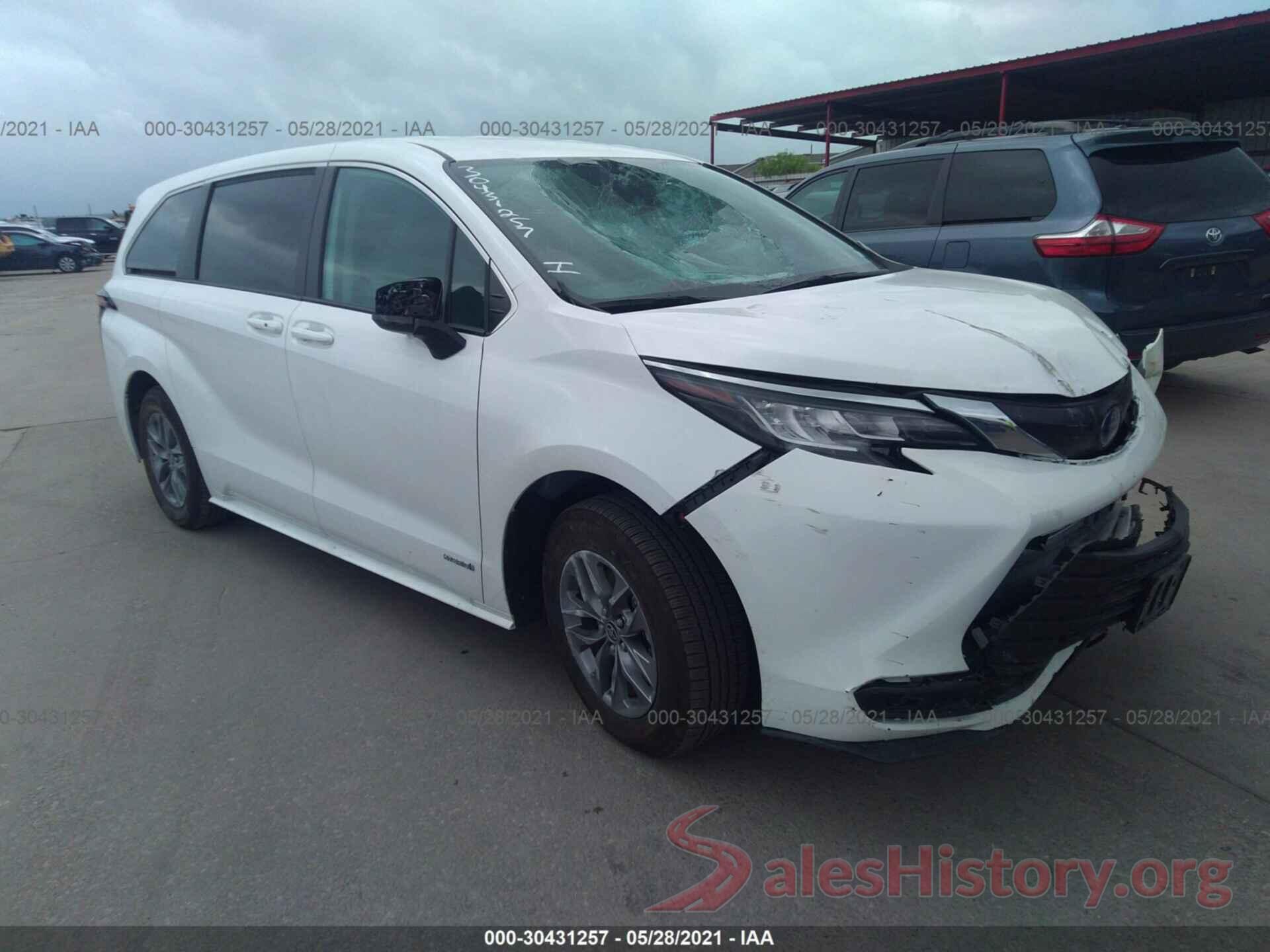 5TDKRKEC3MS035874 2021 TOYOTA SIENNA