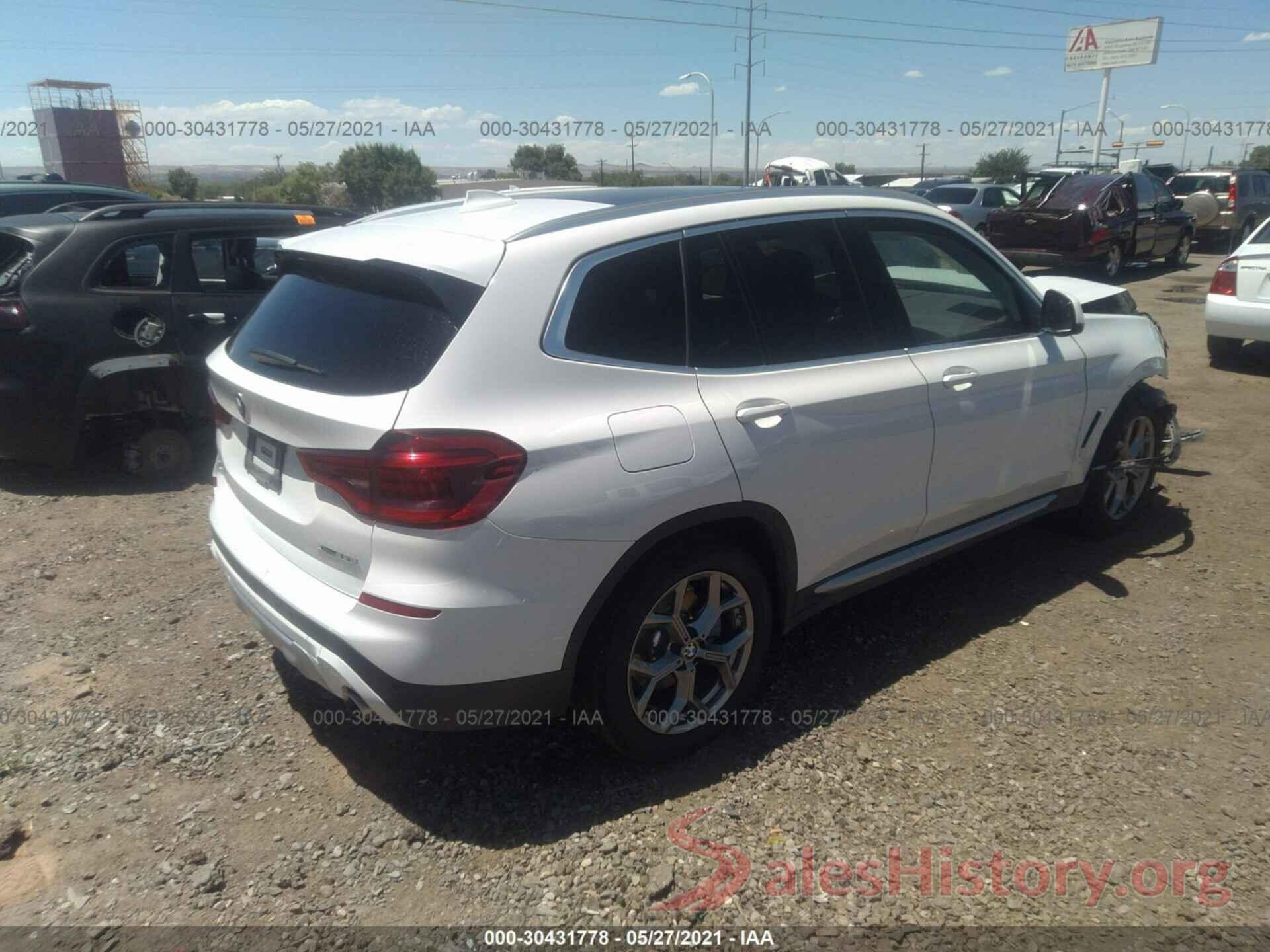 5UXTY5C07M9F64942 2021 BMW X3