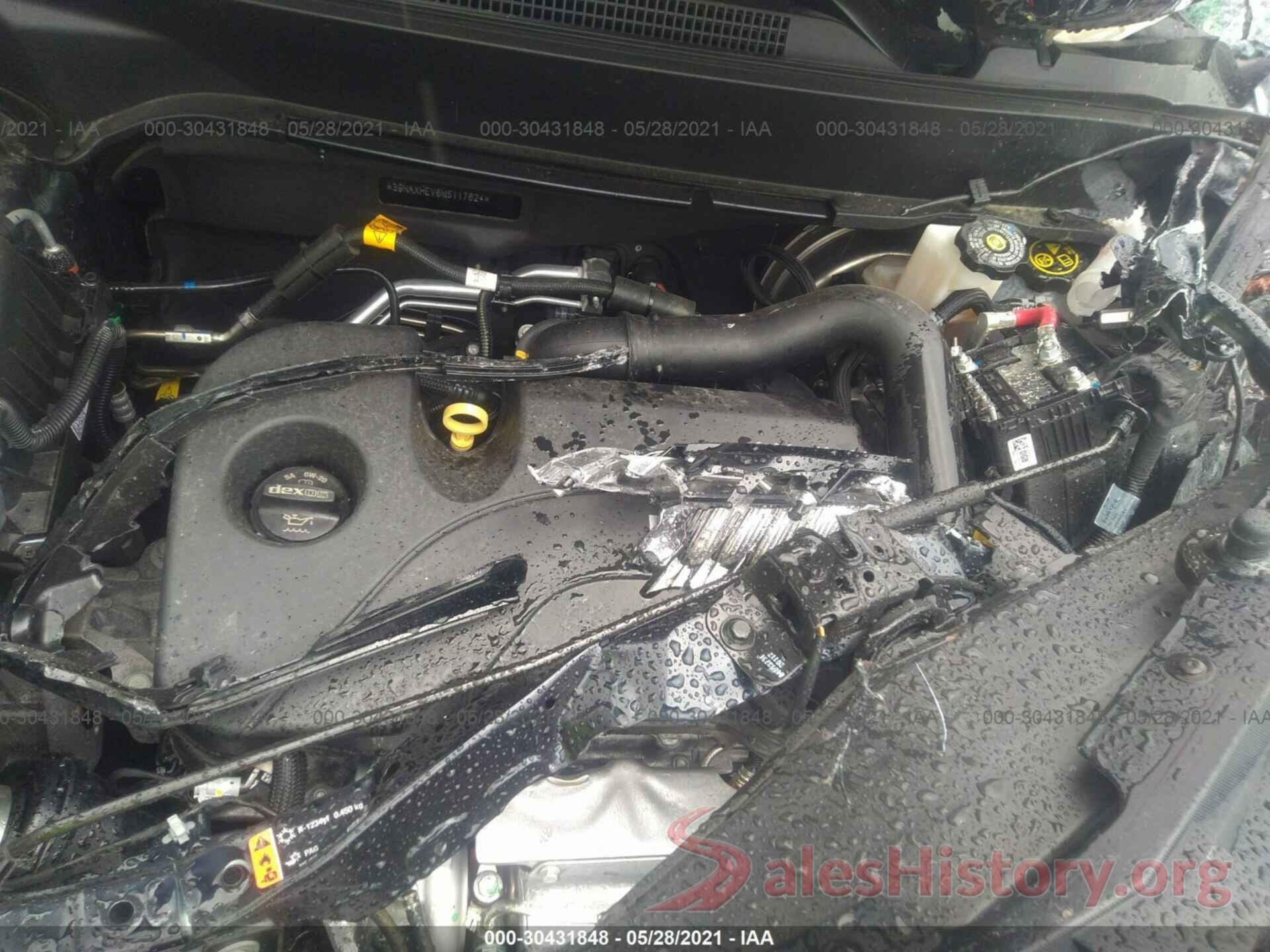 3GNAXHEV6MS117624 2021 CHEVROLET EQUINOX