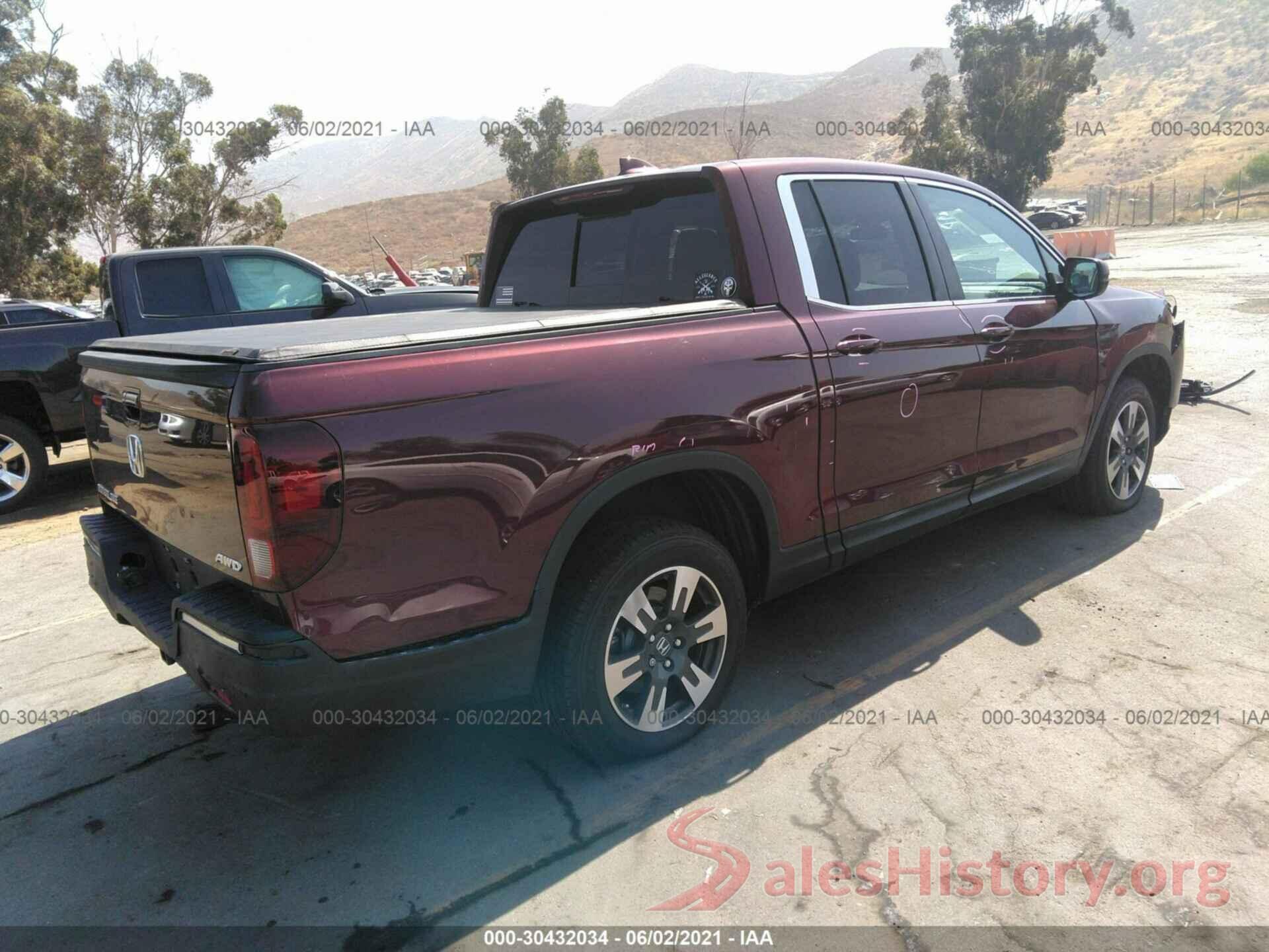 5FPYK3F57KB044039 2019 HONDA RIDGELINE