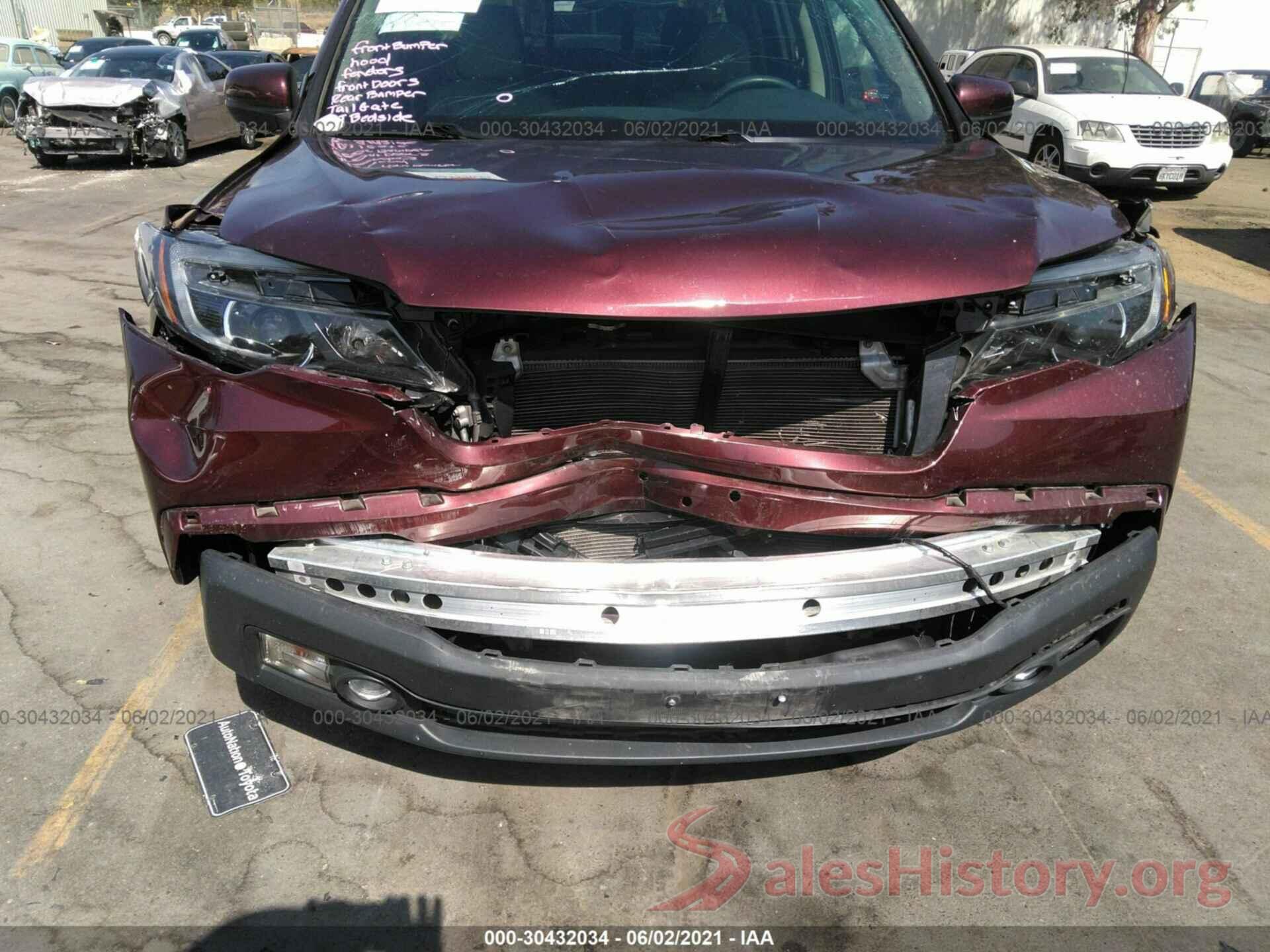 5FPYK3F57KB044039 2019 HONDA RIDGELINE