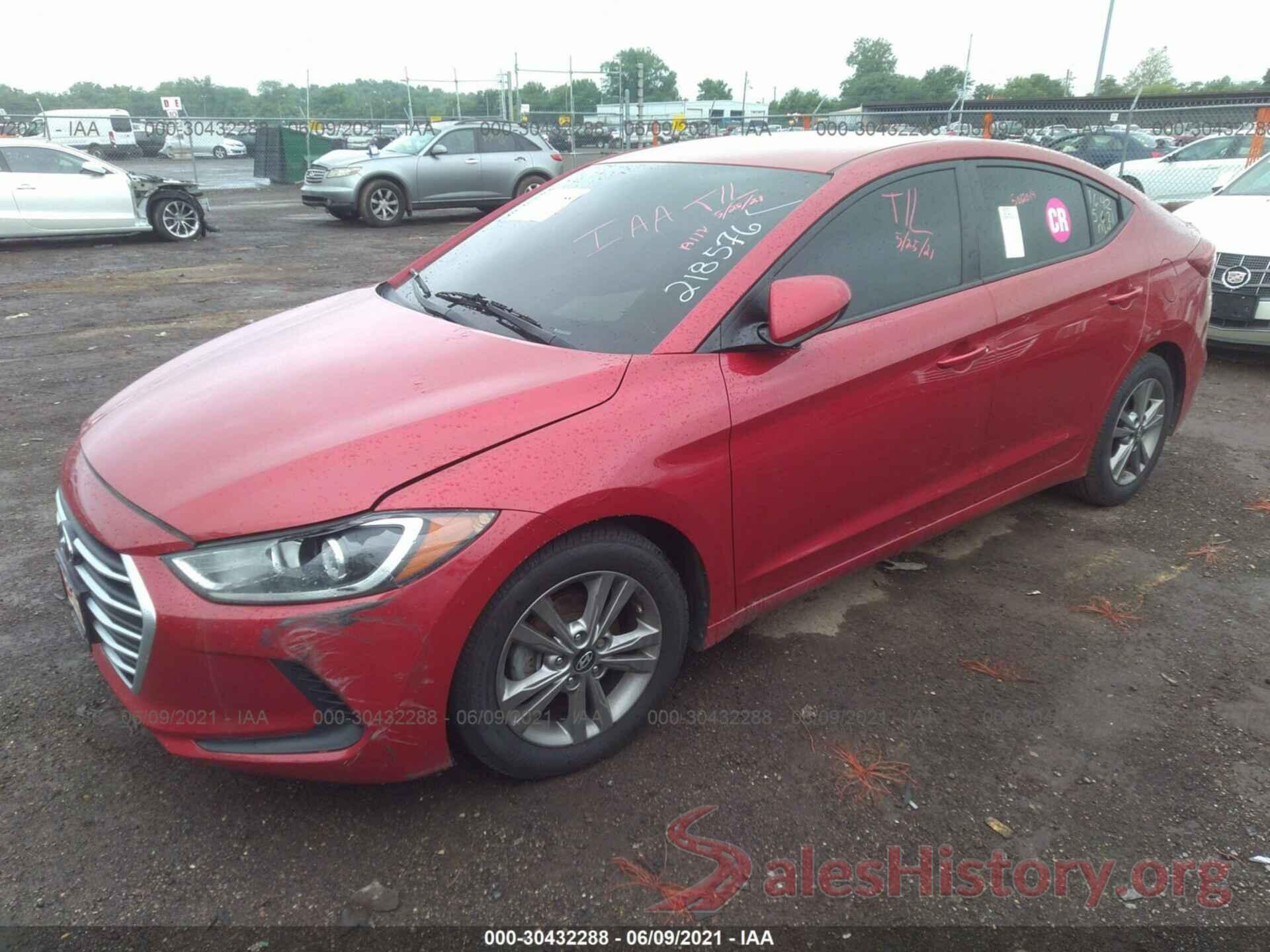 5NPD84LF4JH218576 2018 HYUNDAI ELANTRA