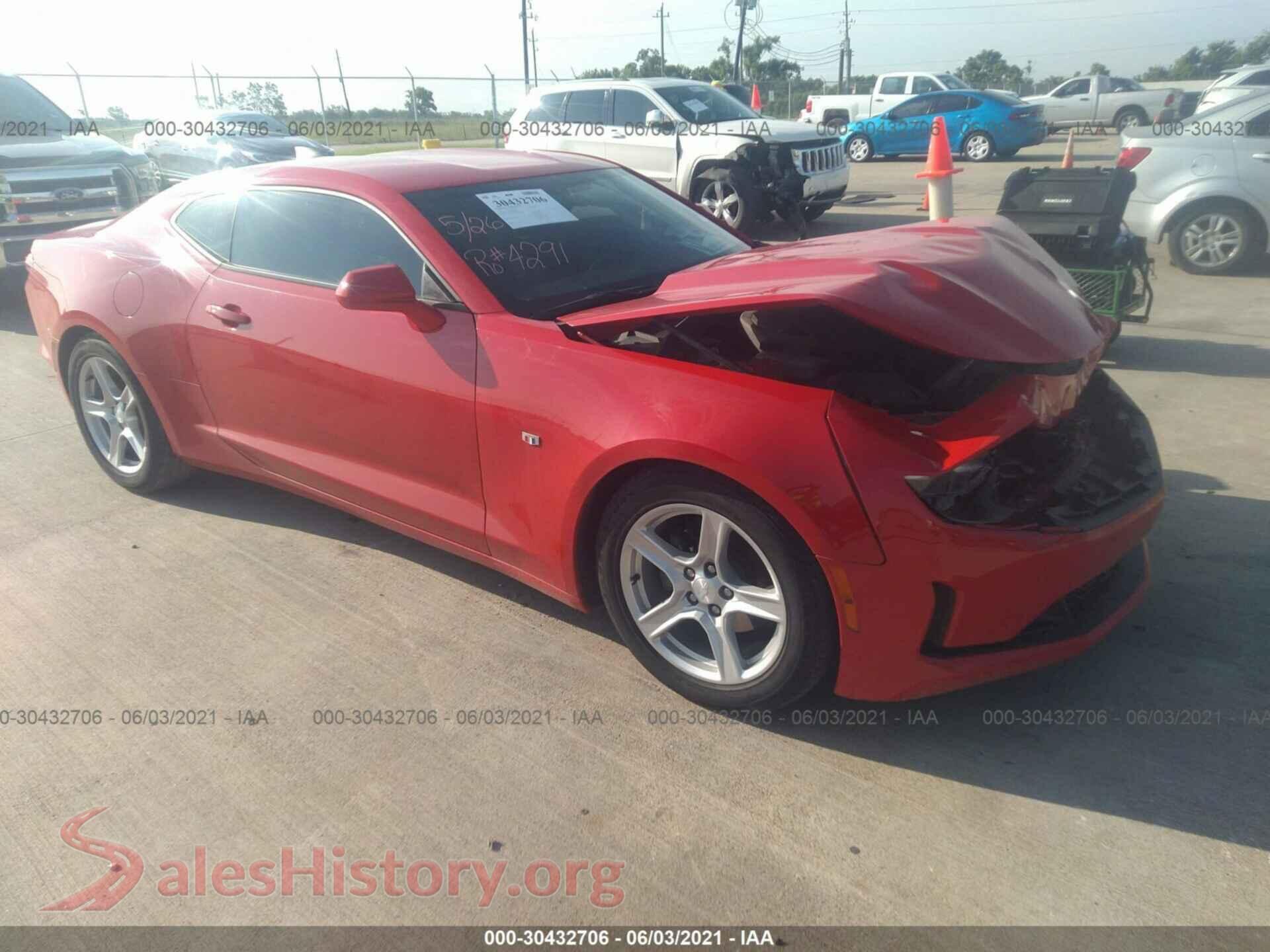 2019 CHEVROLET CAMARO VIN 1G1FB1RS0K0106443, auction photo