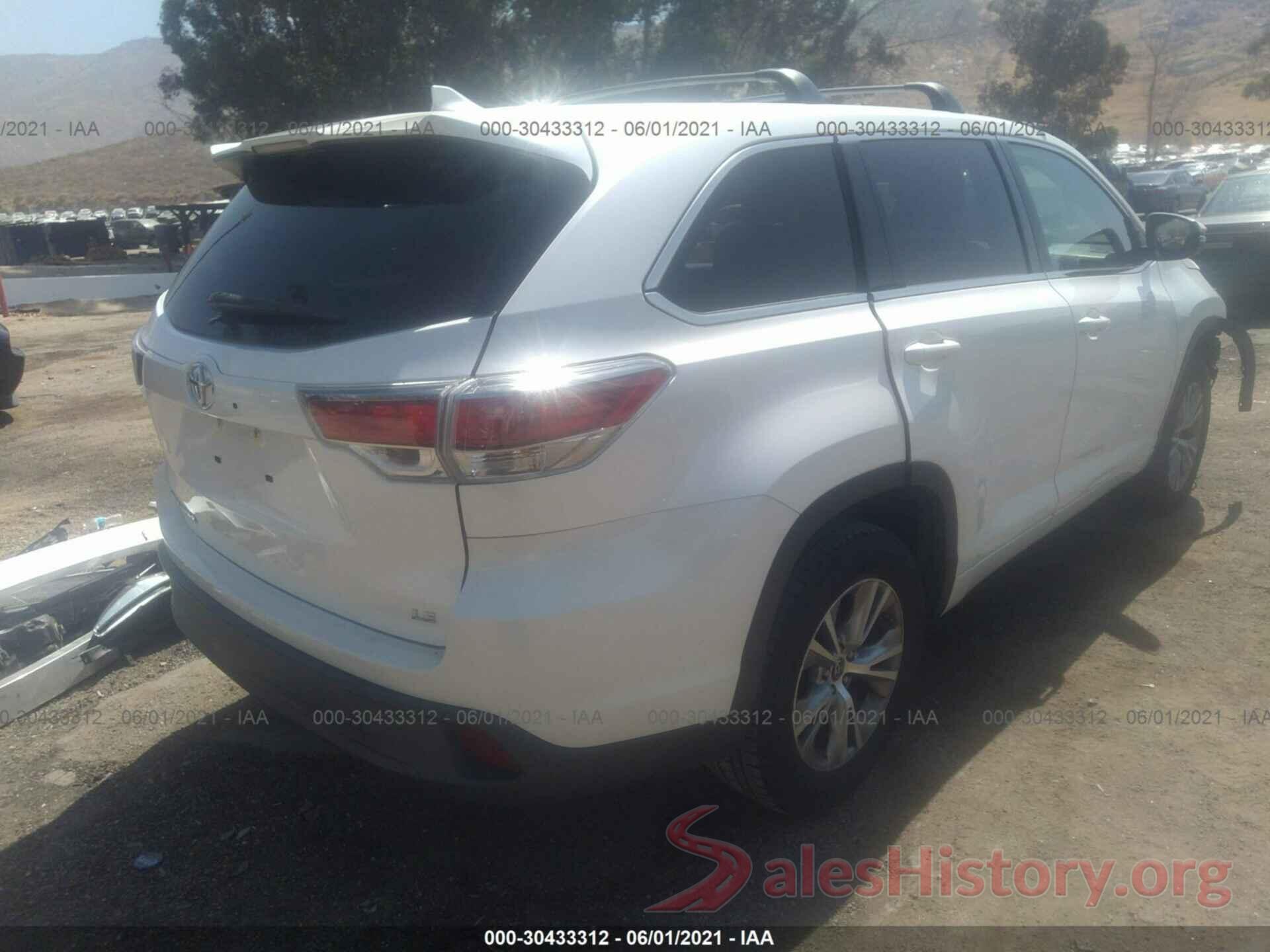 5TDZKRFH1GS181037 2016 TOYOTA HIGHLANDER