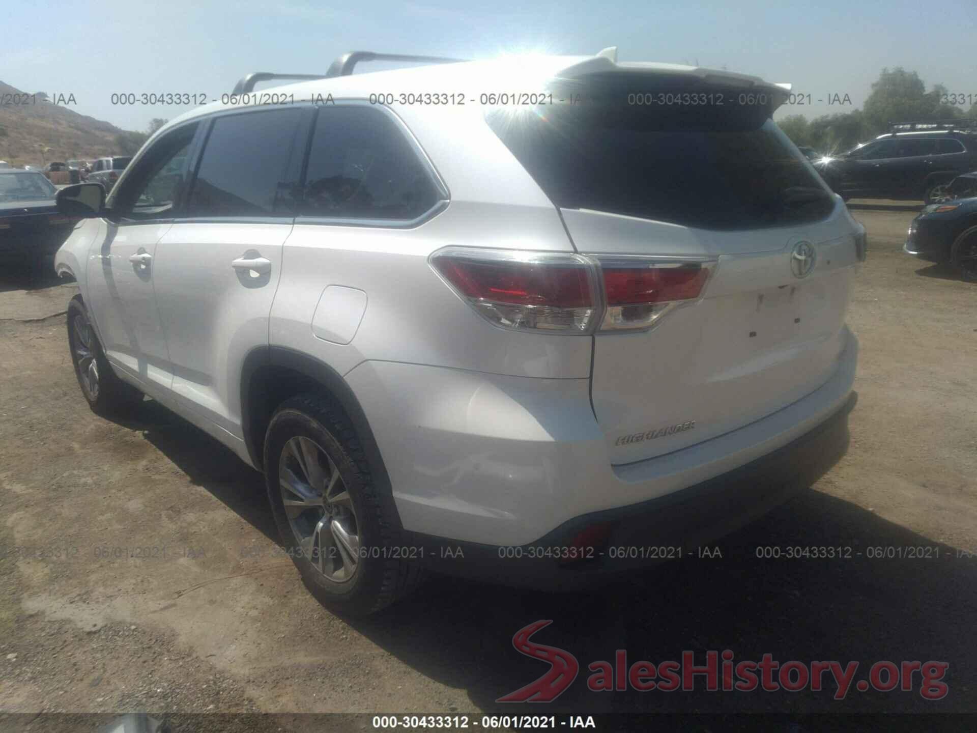 5TDZKRFH1GS181037 2016 TOYOTA HIGHLANDER