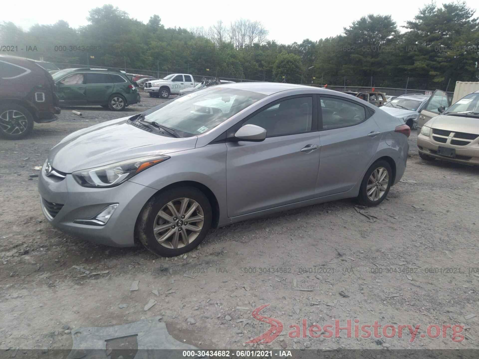 5NPDH4AE6GH750754 2016 HYUNDAI ELANTRA