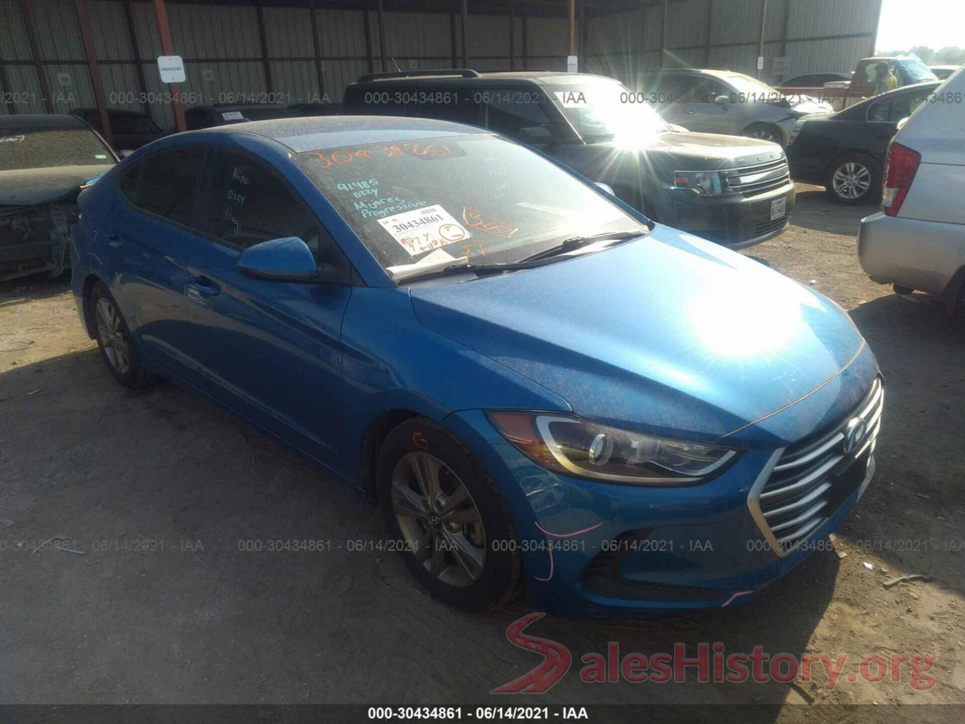 5NPD84LF1HH043665 2017 HYUNDAI ELANTRA