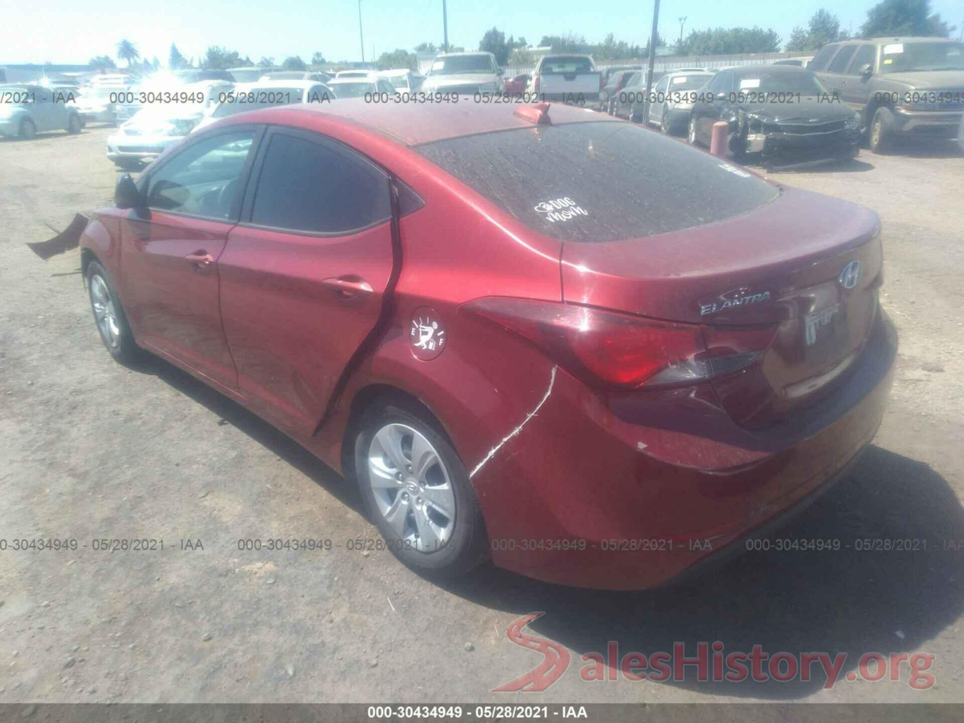 5NPDH4AE3GH701902 2016 HYUNDAI ELANTRA