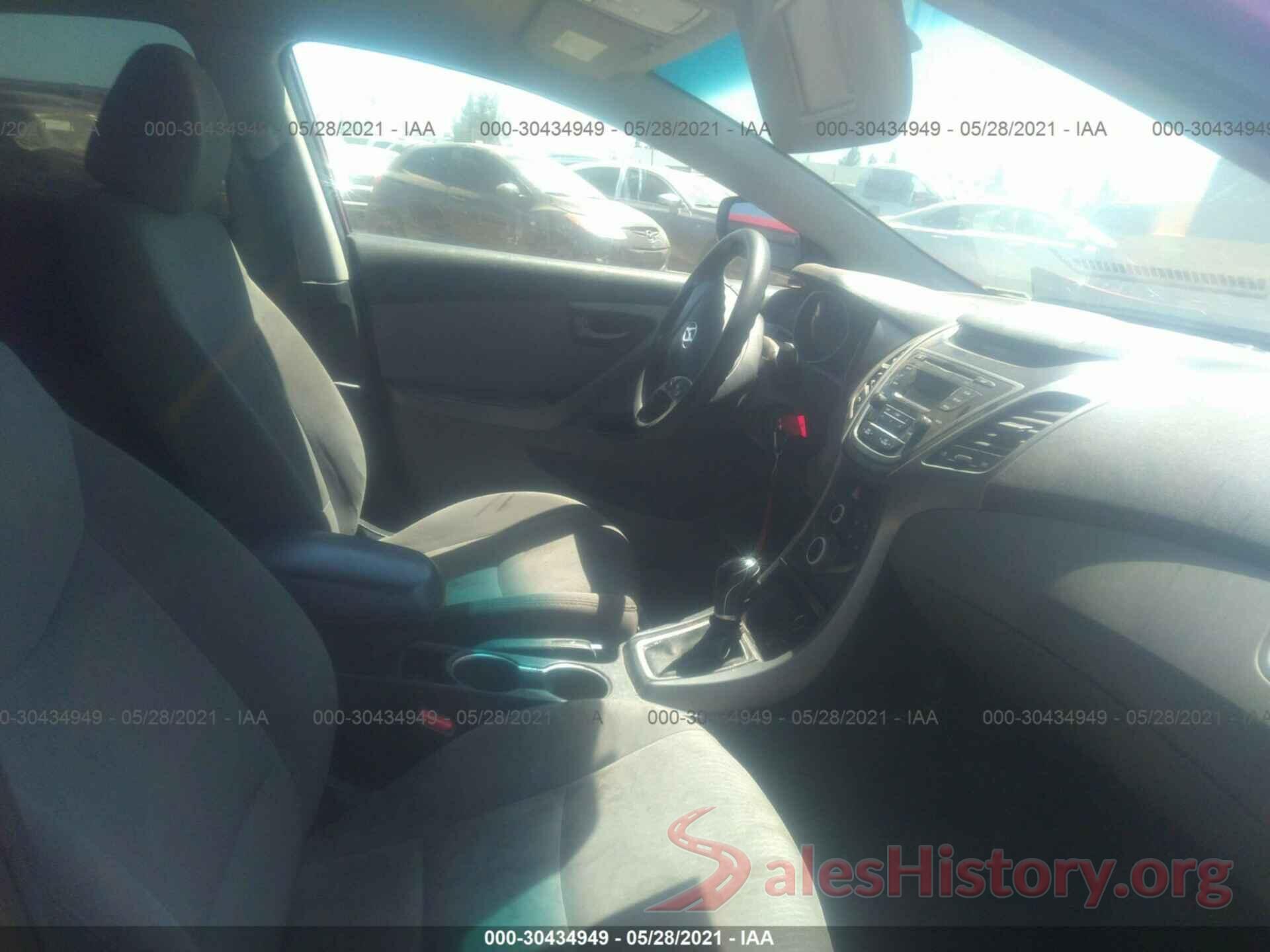 5NPDH4AE3GH701902 2016 HYUNDAI ELANTRA