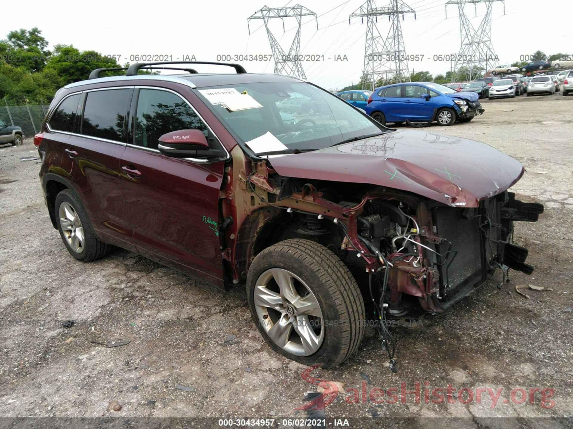 5TDDZRFH4HS379375 2017 TOYOTA HIGHLANDER